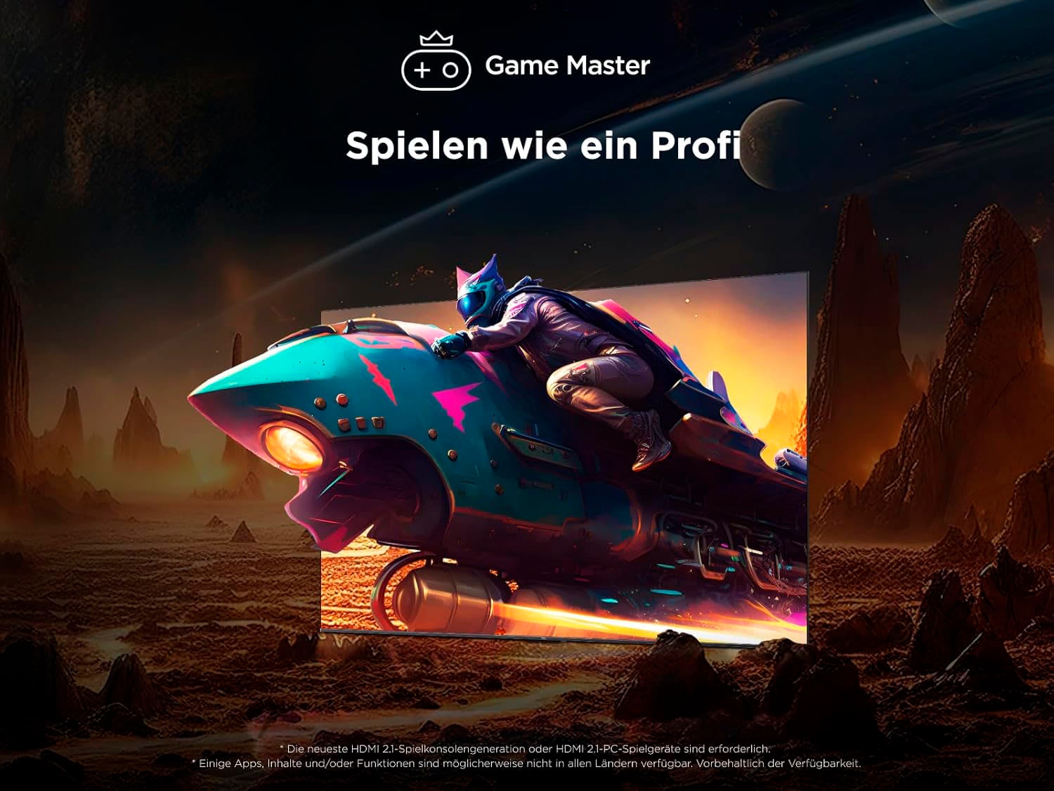 TCL QLED-Fernseher »65P81KX1«, 4K Ultra HD, Google TV-Smart-TV, 144Hz, Multi-HDR, Dolby Vision, Game Master, Smart TV, Apple TV, ONKYO