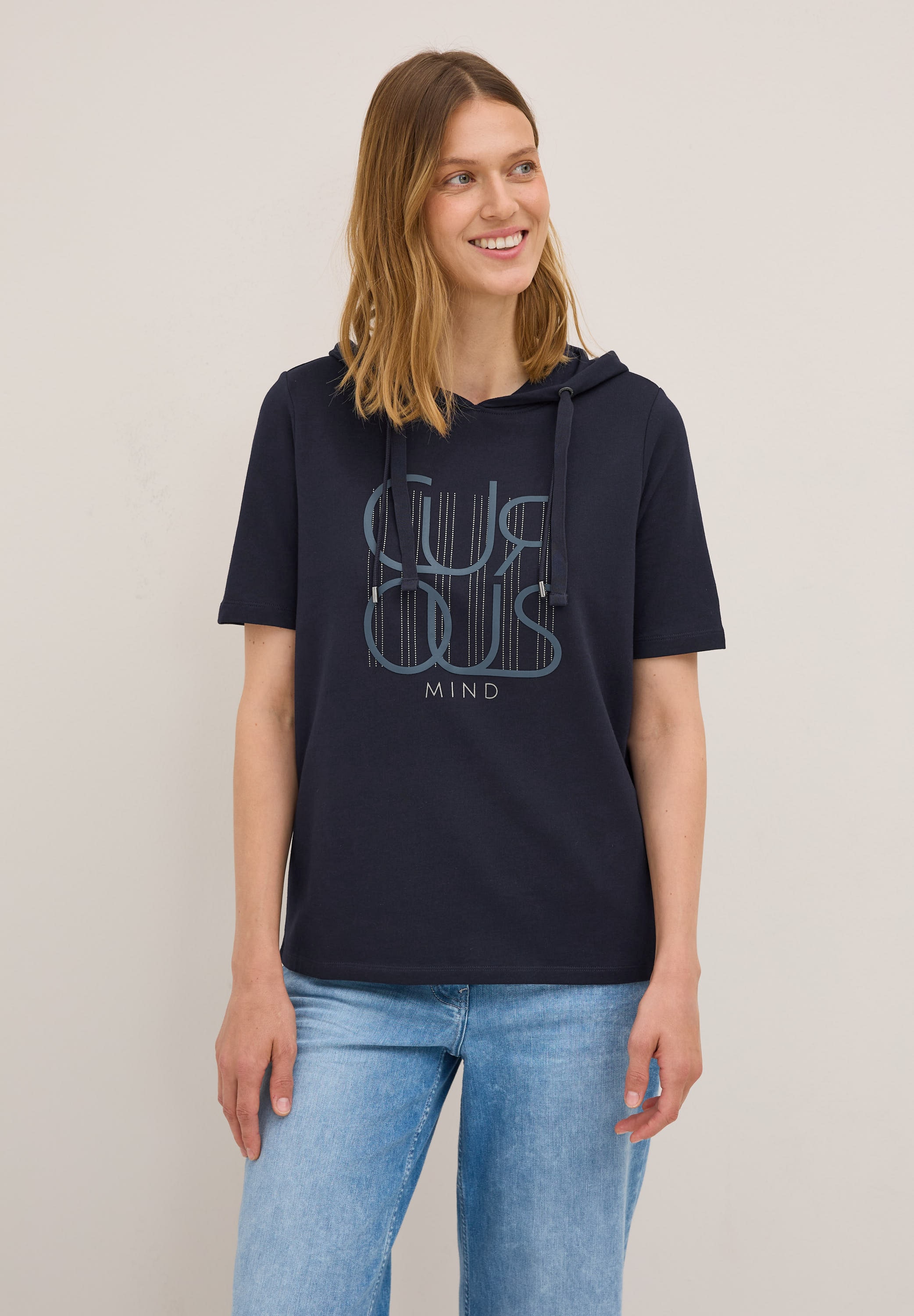 Cecil T-Shirt, mit Kapuze mit Tunnelzugband günstig online kaufen