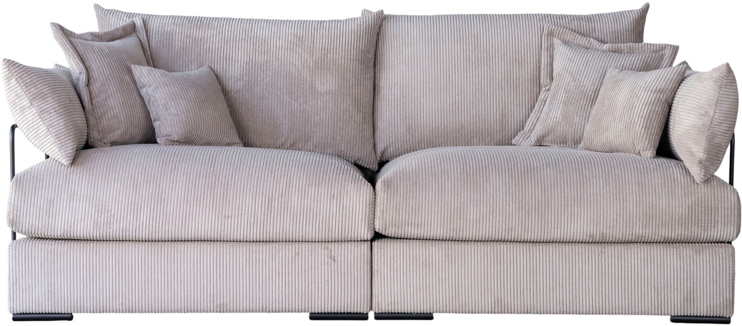 Home affaire Big-Sofa "Casa, Breite 190 cm" Mega-Sofa, in Cord oder Chenill günstig online kaufen