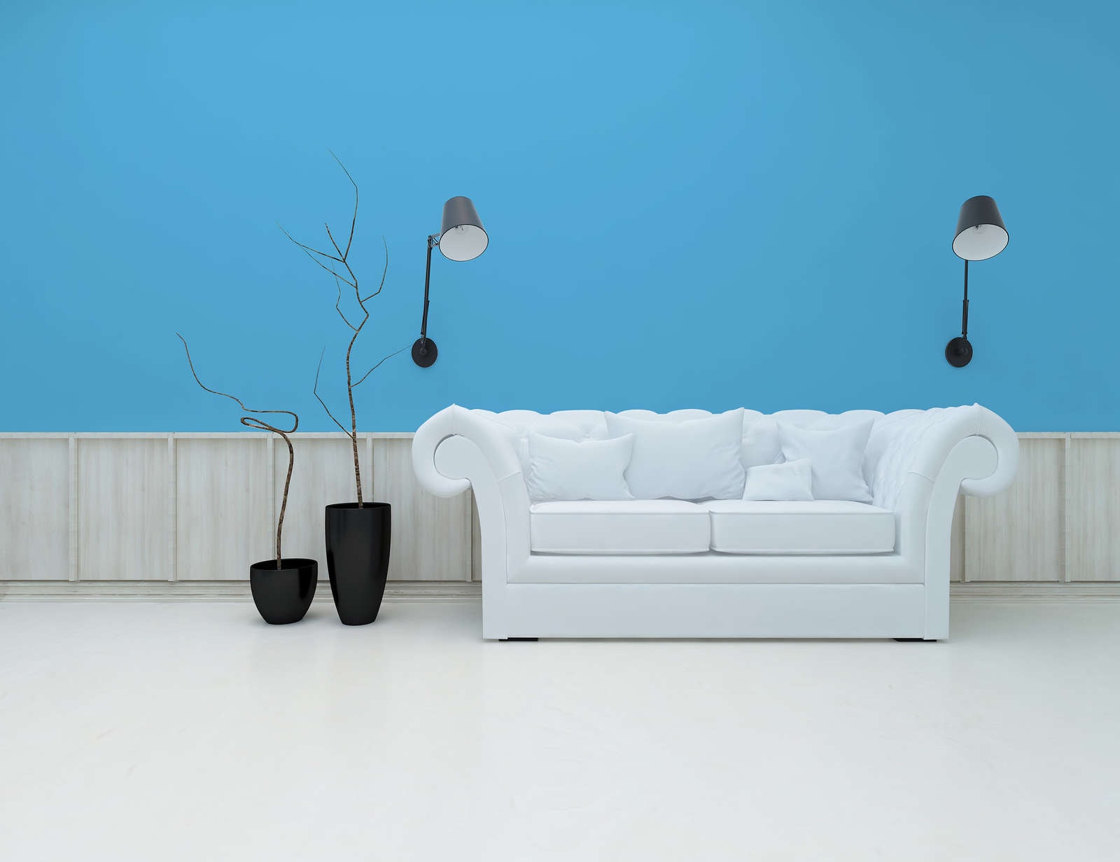 A.S. Création Wandfarbe »Premium Innenwandfarbe PURO Tuchmatt ocean blue« ideal für Wohnzimmer, Schlafzimmer, Flur und Küche, Farbwelt Blau