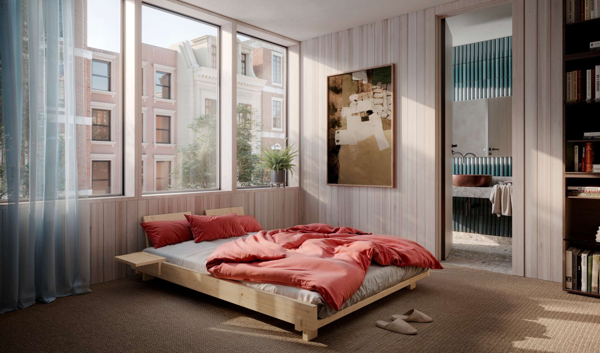 Karup Design Bettgestell »Social Bed, Bett mit oder ohne verstellbares Zubehör, ohne Matratze«, Bett wahlweise mit oder ohne Rückenlehnen und Ablagen. Ohne Matratze