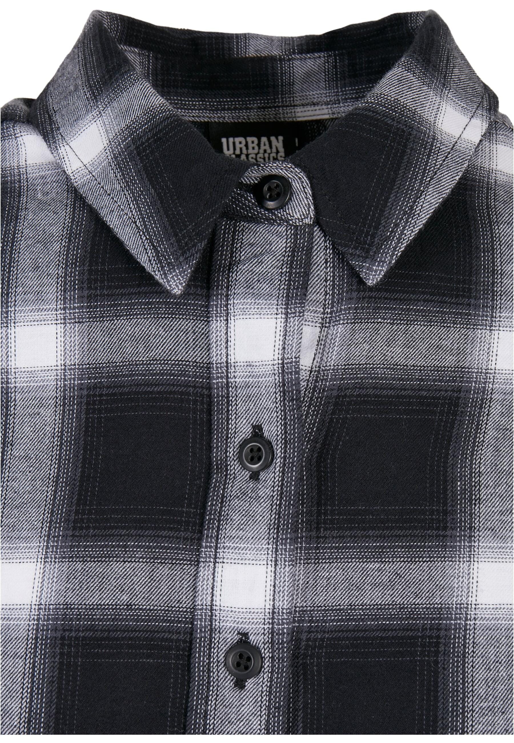 URBAN CLASSICS Shirtkleid »Urban Classics Damen Ladies Cotton Check Shirt Dress« 1 Stk. tlg.