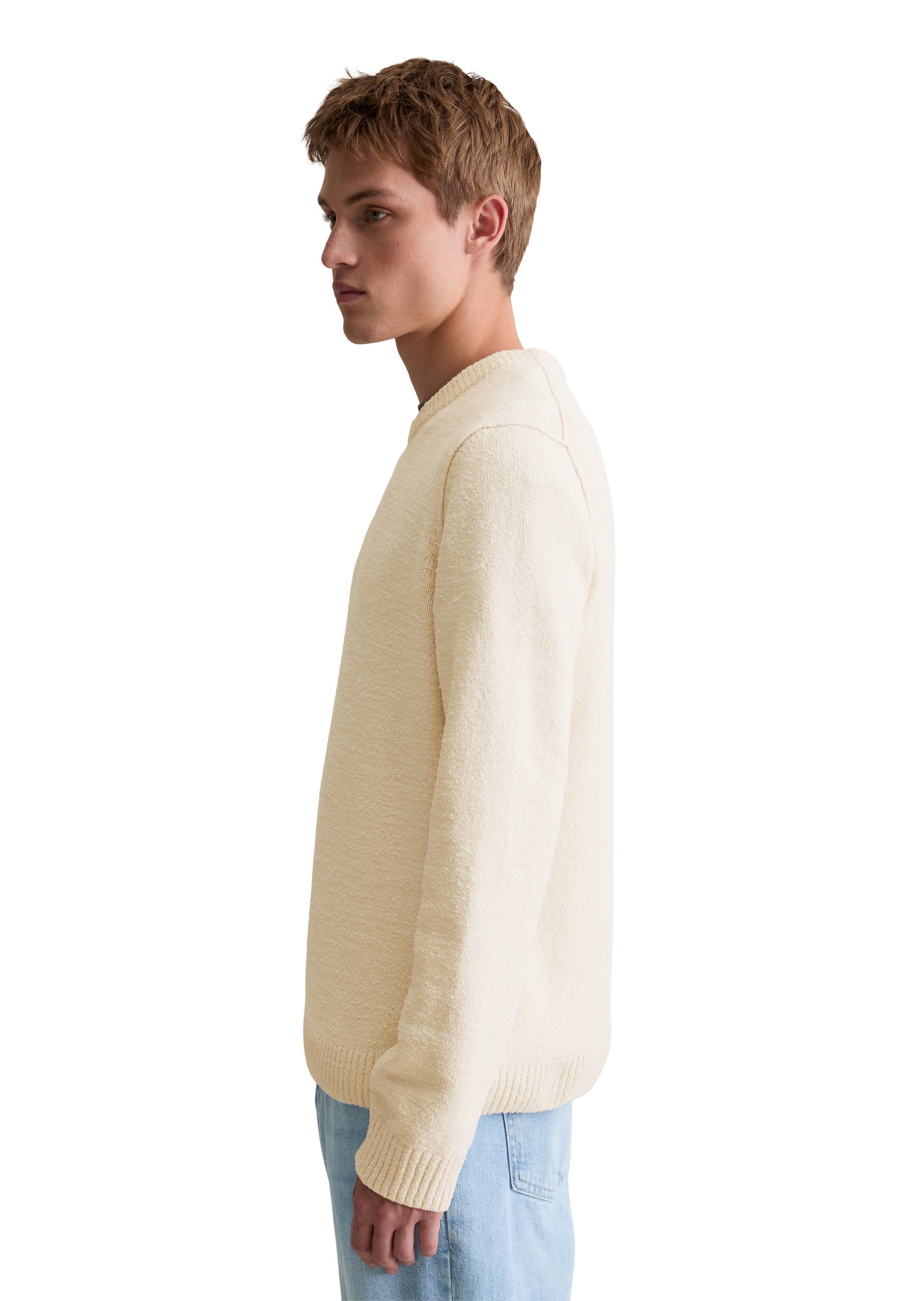 Marc O'Polo DENIM Rundhalspullover »aus Bio-Baumwoll-Bouclé«