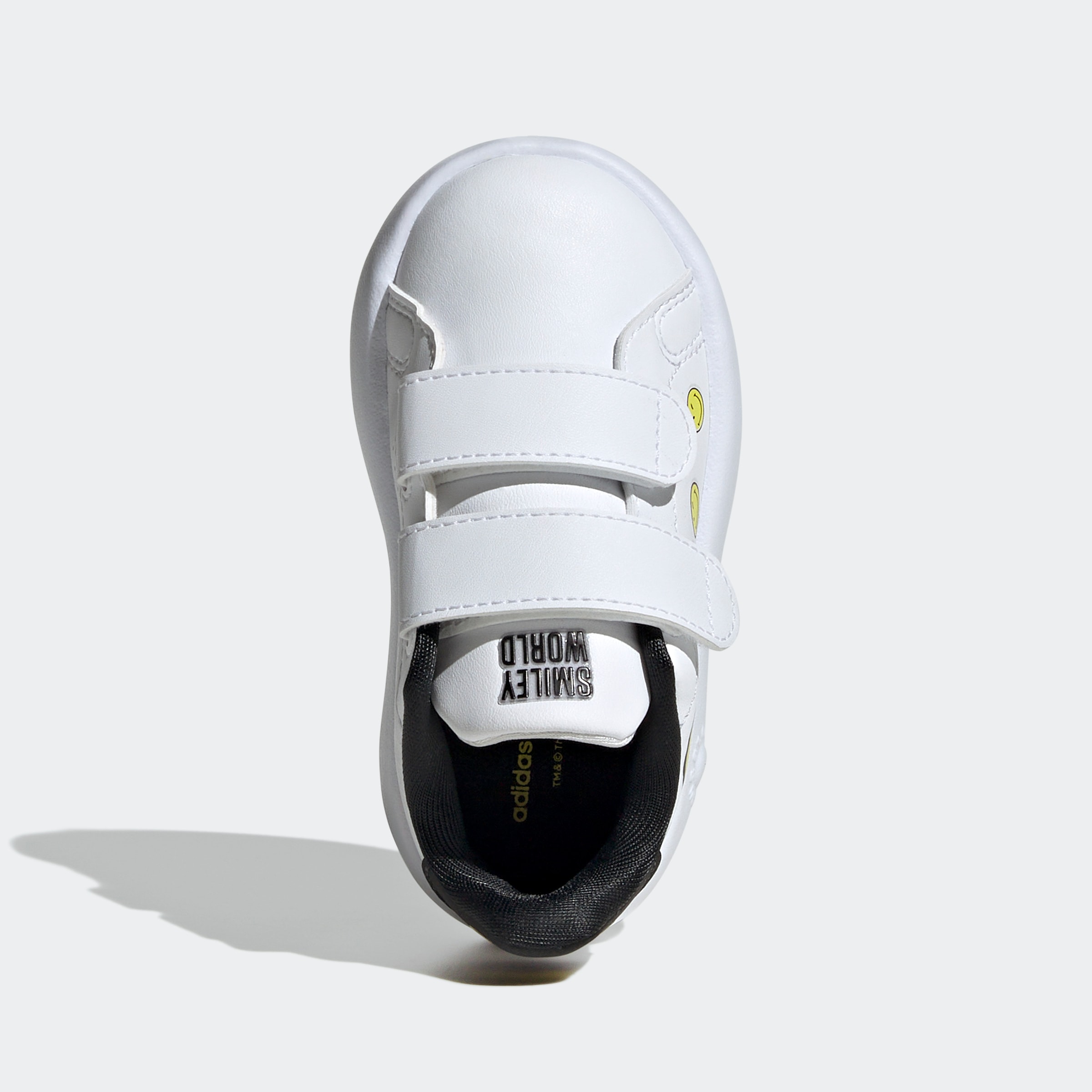 adidas Sportswear Klettschuh »ADIDAS SMILEY ADVANTAGE KIDS«, Design auf den Spuren des adidas Stan Smith, für Kinder