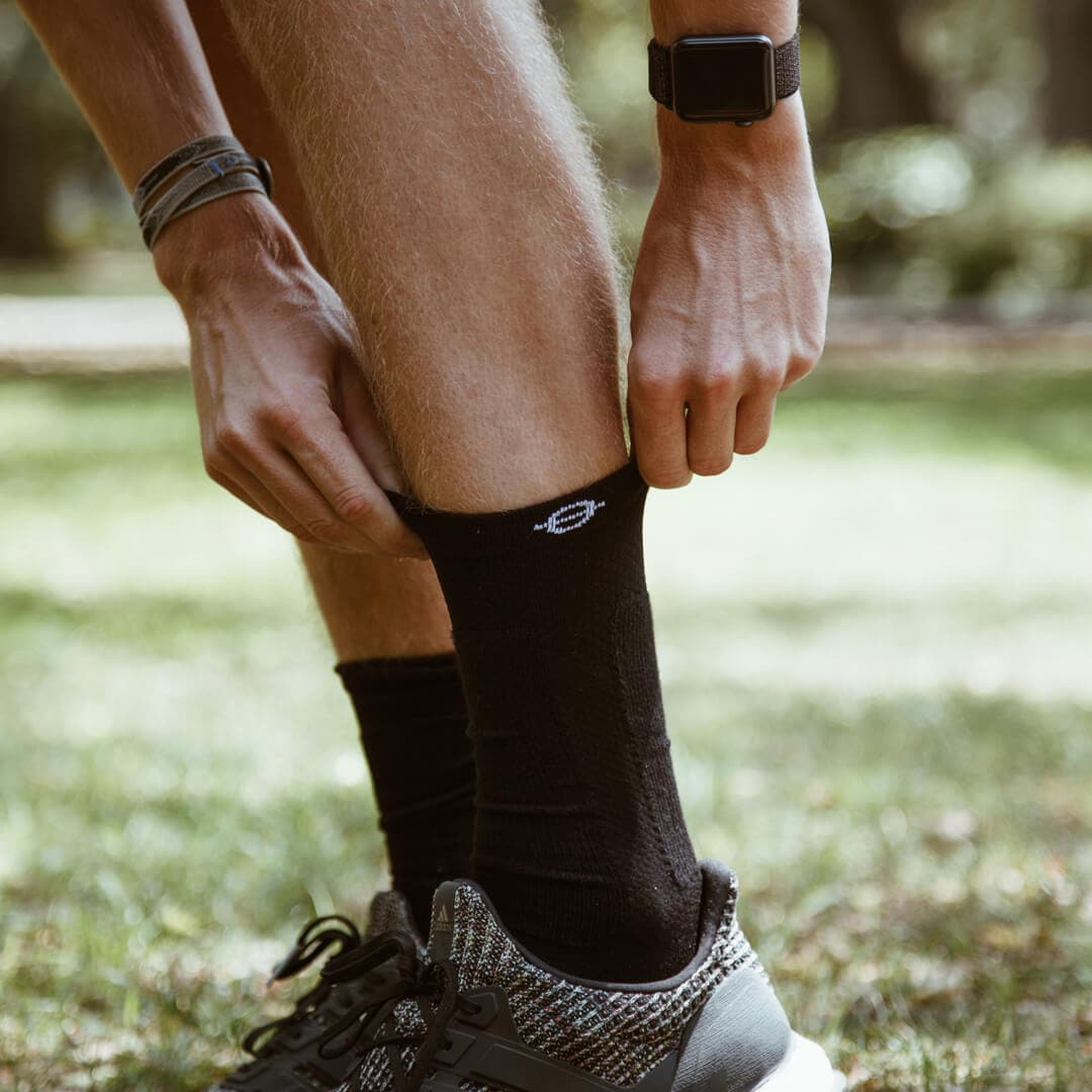 Lasso Gear Tennissocken »Lasso Gear LASSO CREW Performance Compression Socks Black«