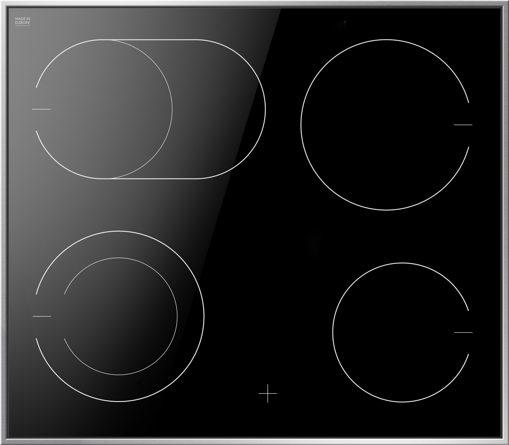 Amica Elektro-Herd-Set Fusion Design »EHCX 933 200 S«, mit 1-fach-Teleskopauszug, Steam Clean, (Set, 1 St.)