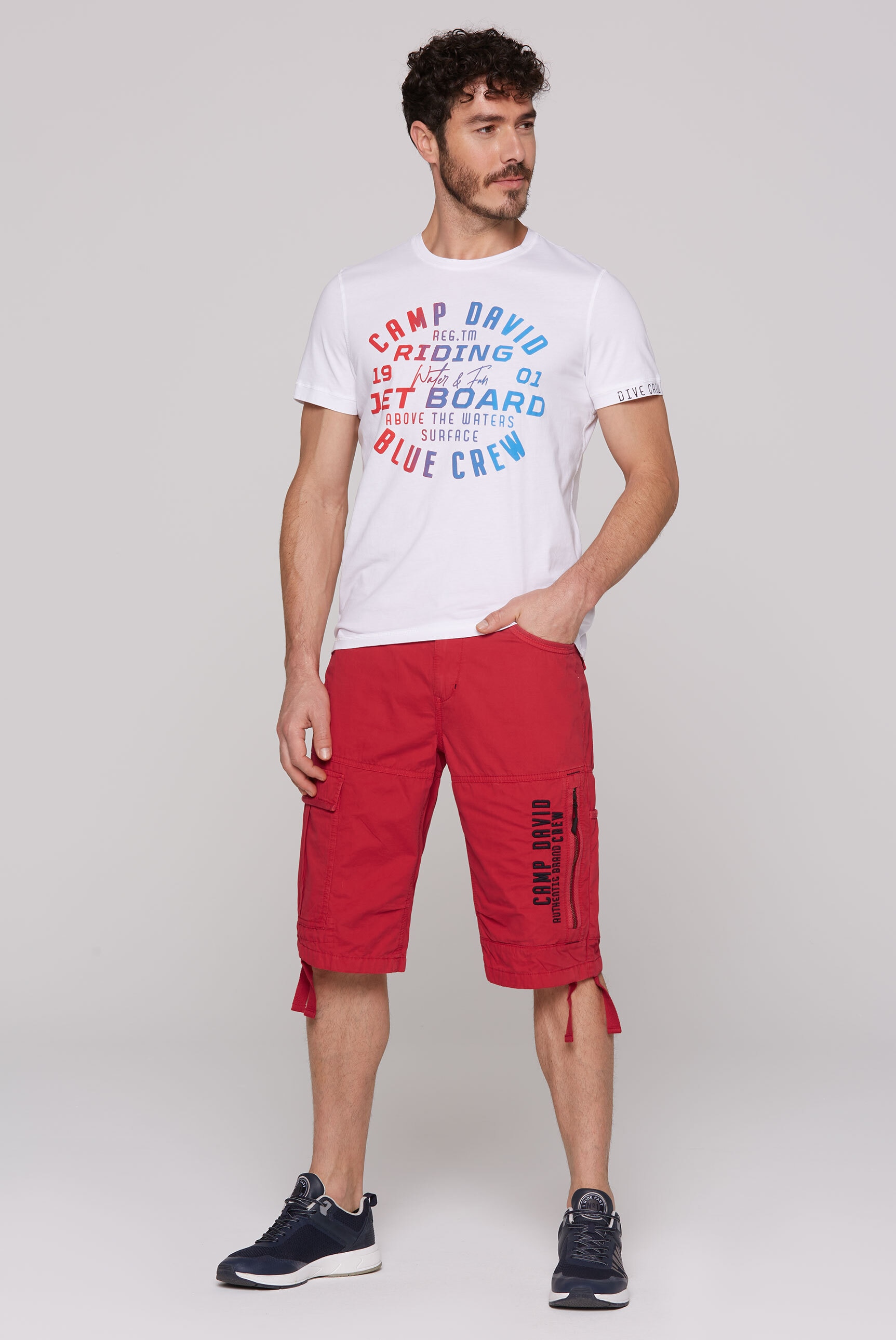 CAMP DAVID Shorts, aus Baumwolle