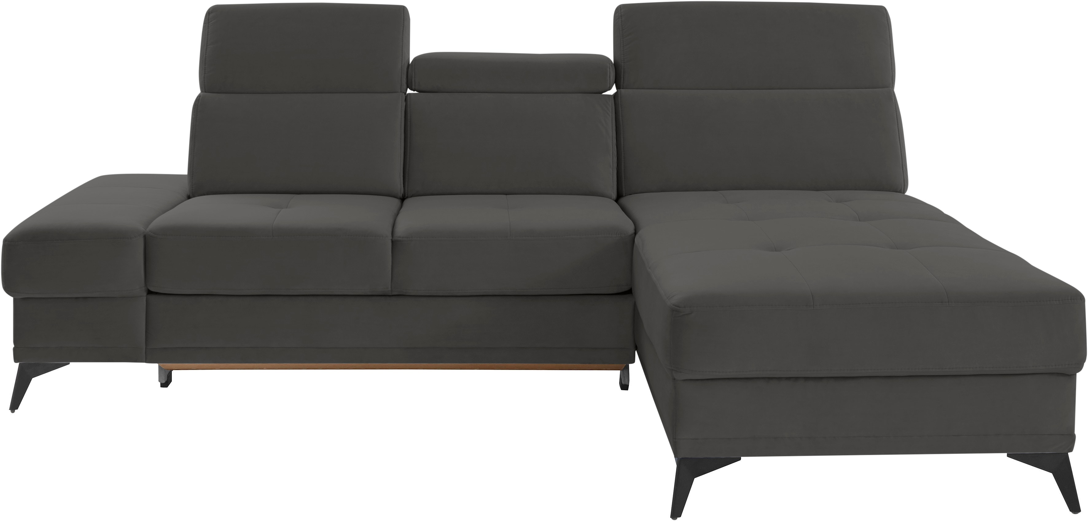 OTTO home Ecksofa "Cardiz L-Form" inkl.Kopfteilverstellung und Federkern wahlweise mit Schlaffunktion