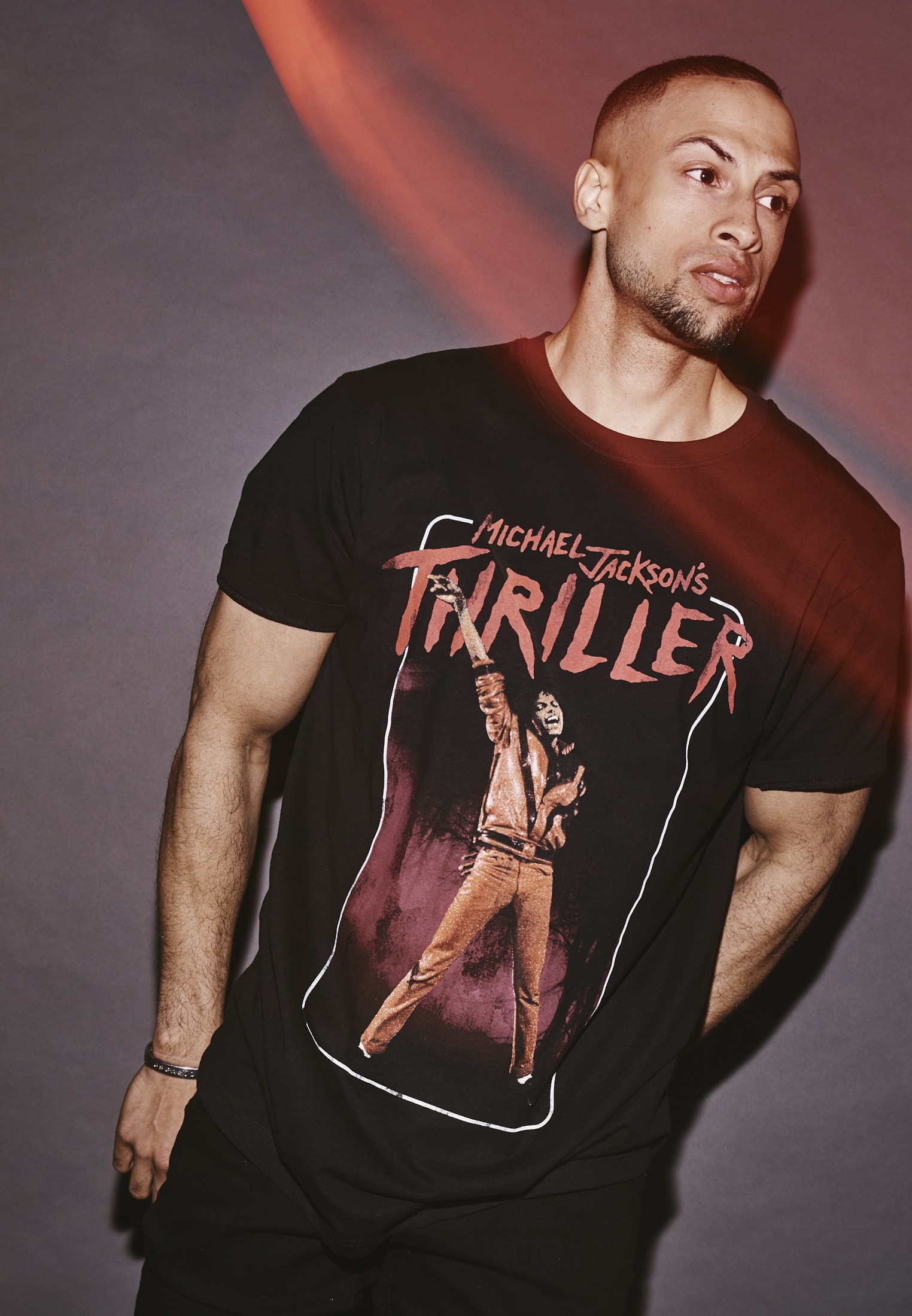 Merchcode Kurzarmshirt »Merchcode Herren Michael Jackson Thriller Video Tee«, (1 tlg.)