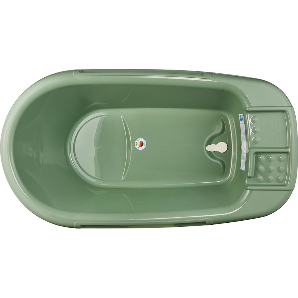 Rotho Babydesign Babybadewanne »Bella Bambina Badelösung, shale green«, (Set), Made in Europe