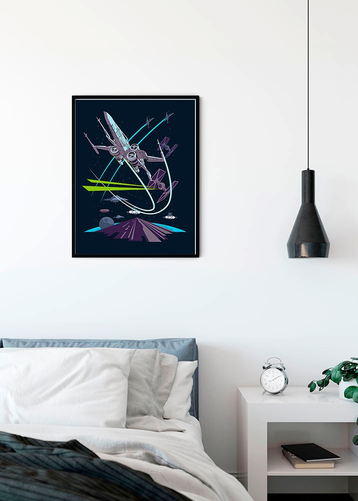 Komar Bild »Star Wars Classic Vector X-Wing«, Star Wars, (1 St.), Wandbild zur Dekoration im Kinderzimmer - ohne Rahmen