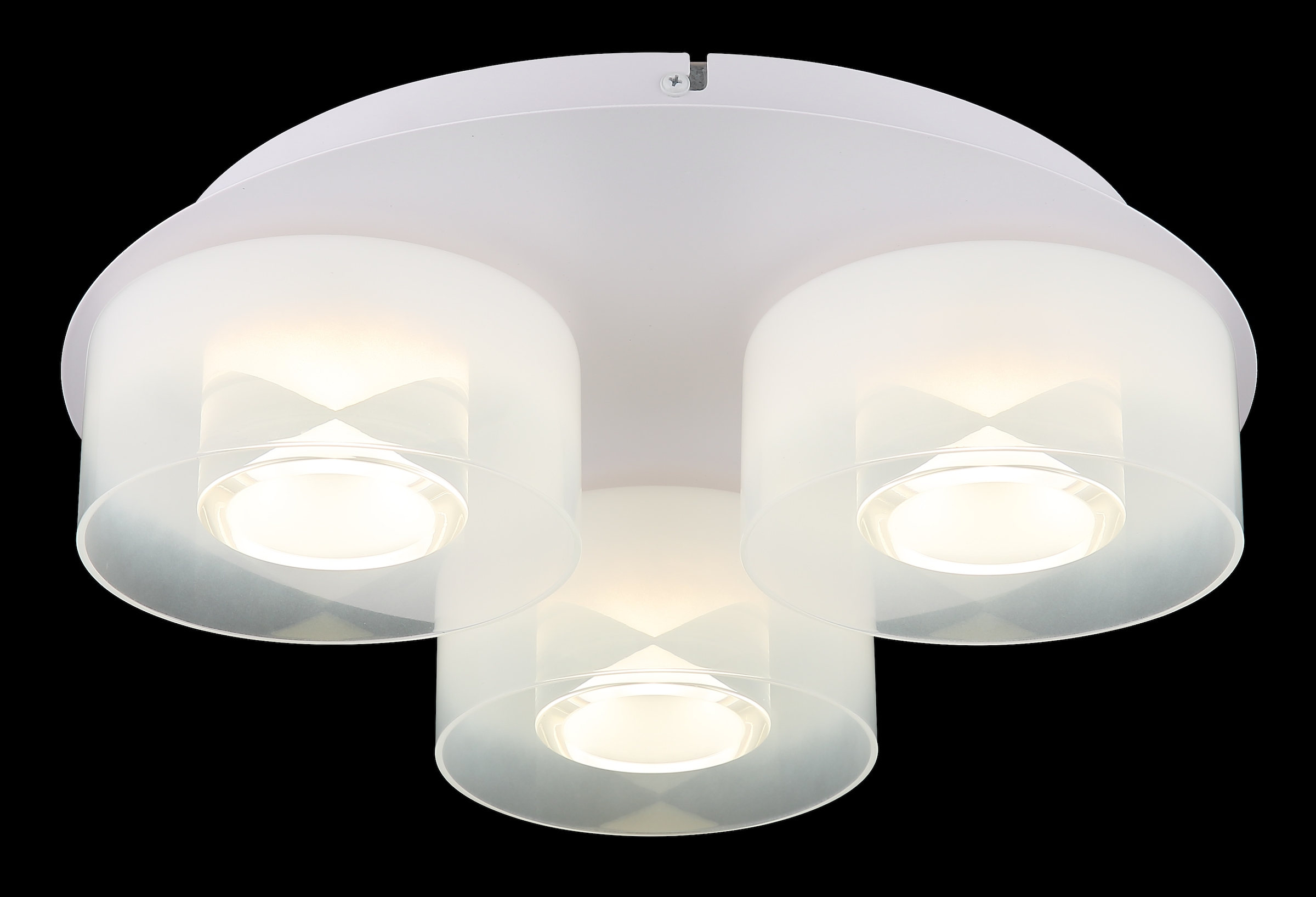 GLOBO LIGHTING LED Deckenleuchte »BELINDA«, Leuchtmittel LED-Modul | LED fest integriert, Deckenlampe/Glas opal/4000K/ ø: 380mm/Wohnzimmer