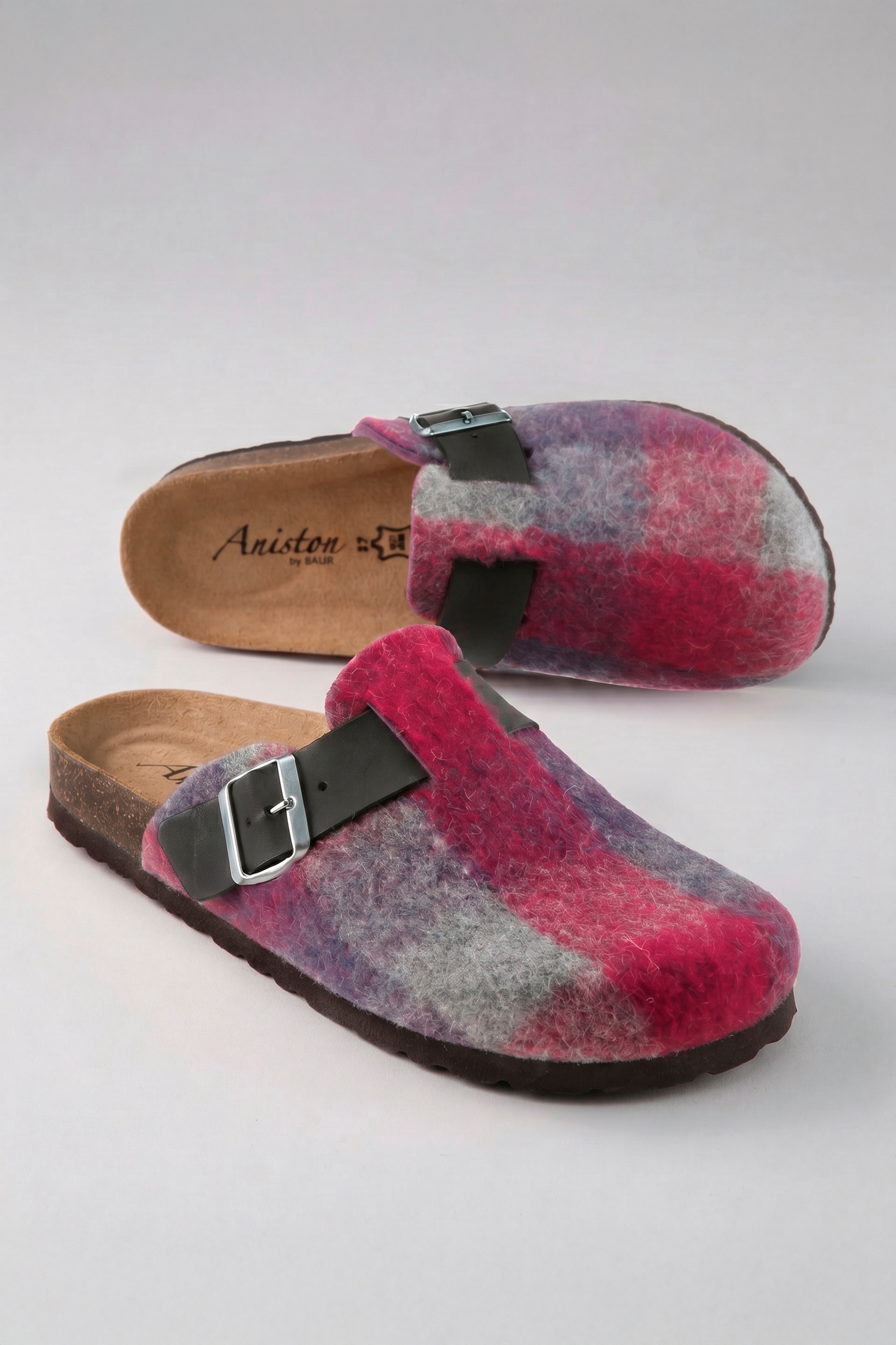 Aniston SHOES Clog Schlupfschuh, Hausschuh mit verstellbarer Schnalle - NEUE KOLLEKTION