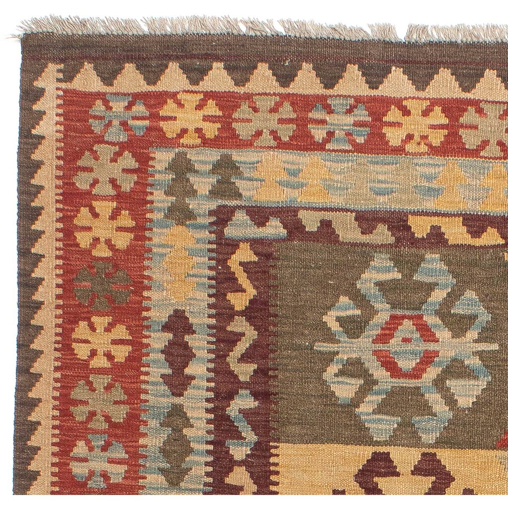 morgenland Wollteppich »Kelim - Oriental - 196 x 151 cm - mehrfarbig«, rechteckig