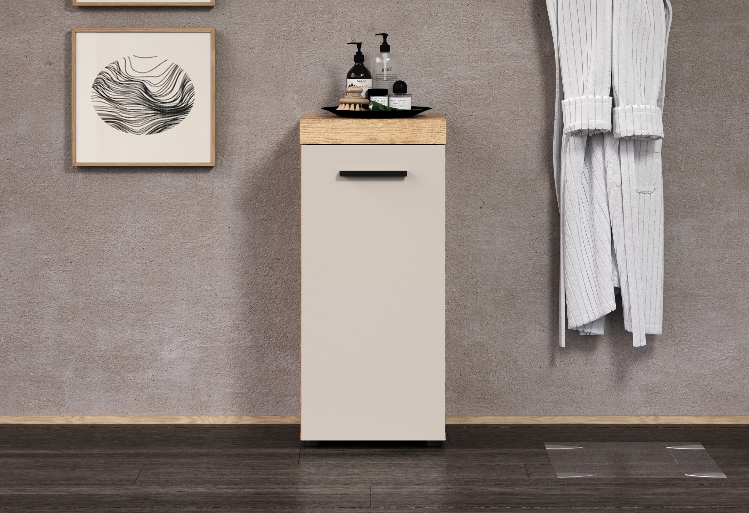 welltime Badkommode "Isera" 1 Stk. tlg. Unterschrank mit 1 Tür und 1 Einleg günstig online kaufen