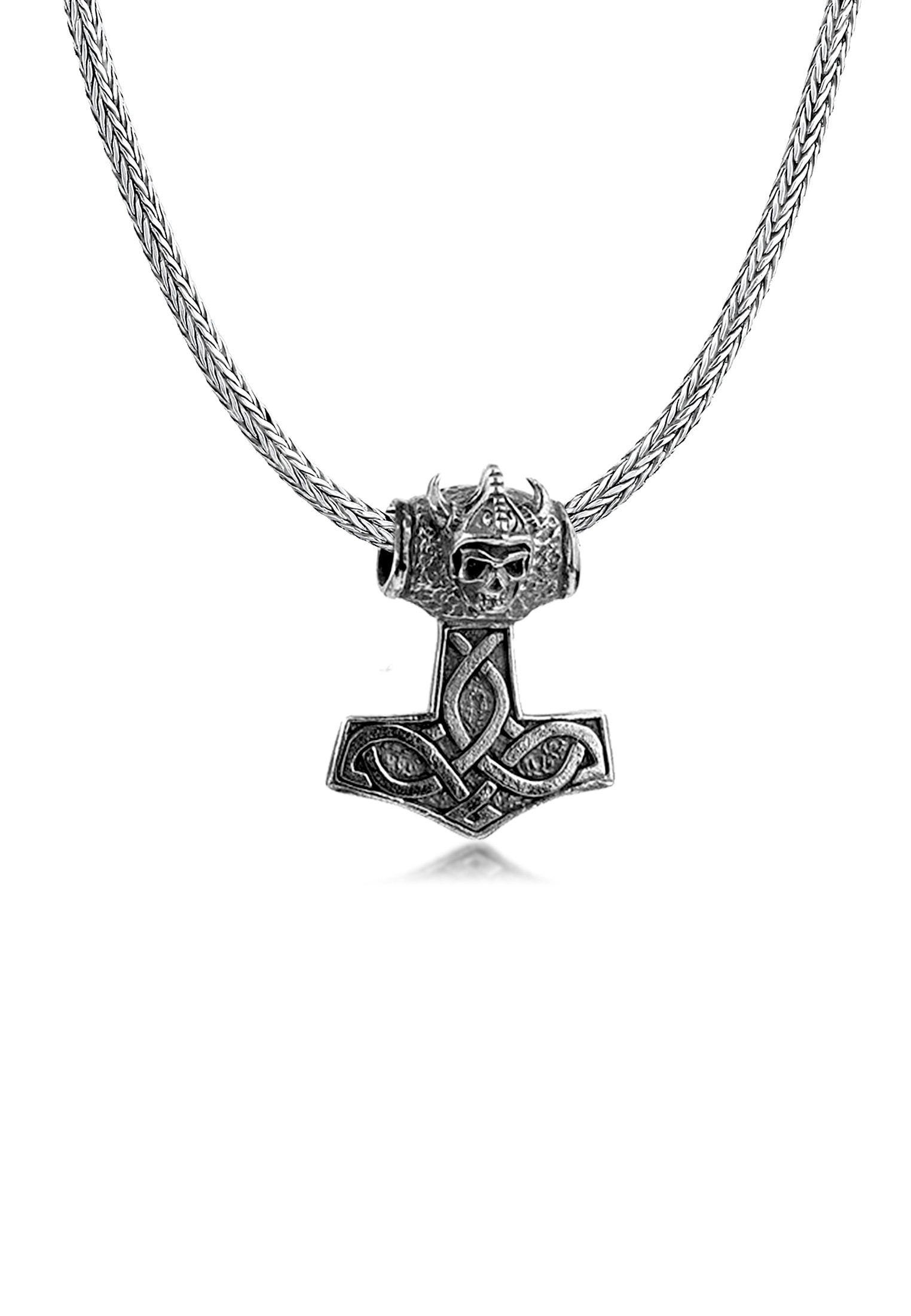 Kuzzoi Kette mit Anhänger »Herren Thor´s Hammer Keltischer Knoten 925 Silber«
