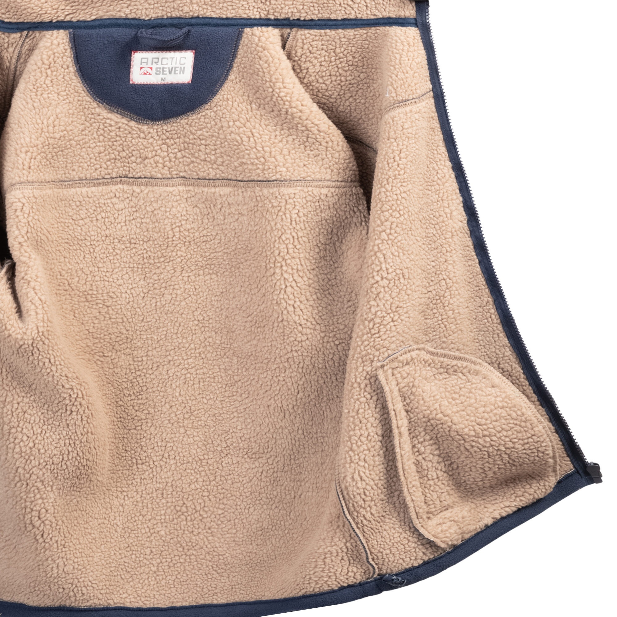 Arctic Seven Fleecejacke »ASZeroo«, mit hoch schließendem Stehkragen