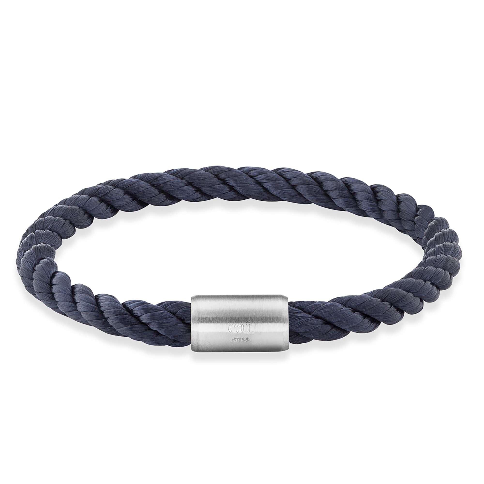 Armband »Edelstahl Textilband Navy blau 23cm«