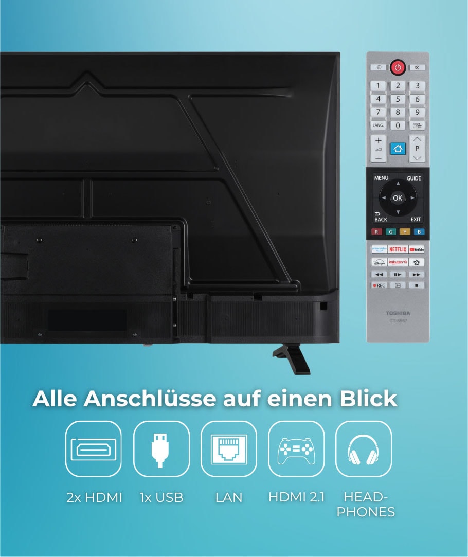 Toshiba DLED-Fernseher »50UV1563DD« 126 cm/50 ″ Smart-TV