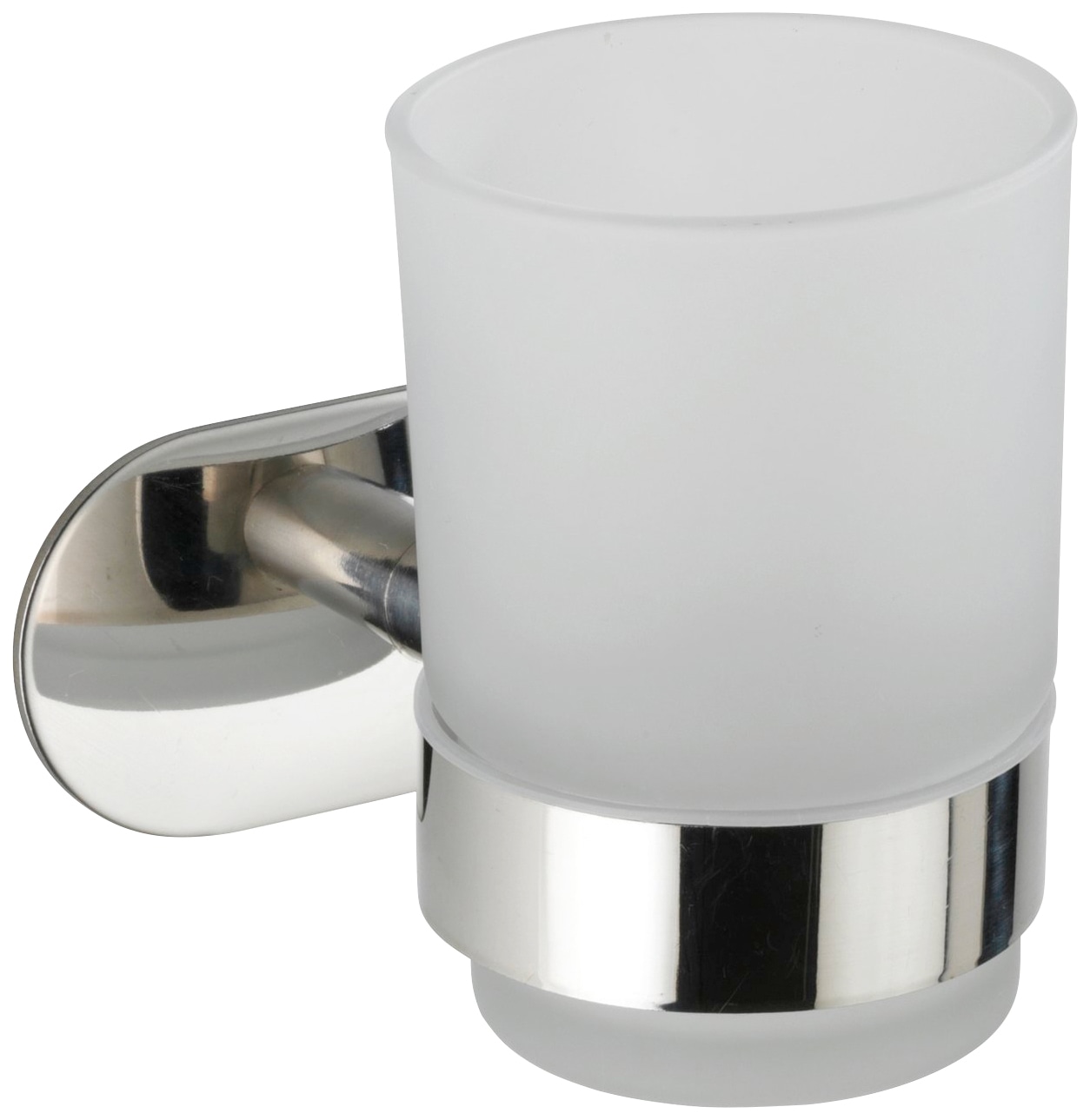 WENKO Zahnputzbecher "Orea" mit Wandhalterung ohne Bohren, Edelstahl, satin günstig online kaufen