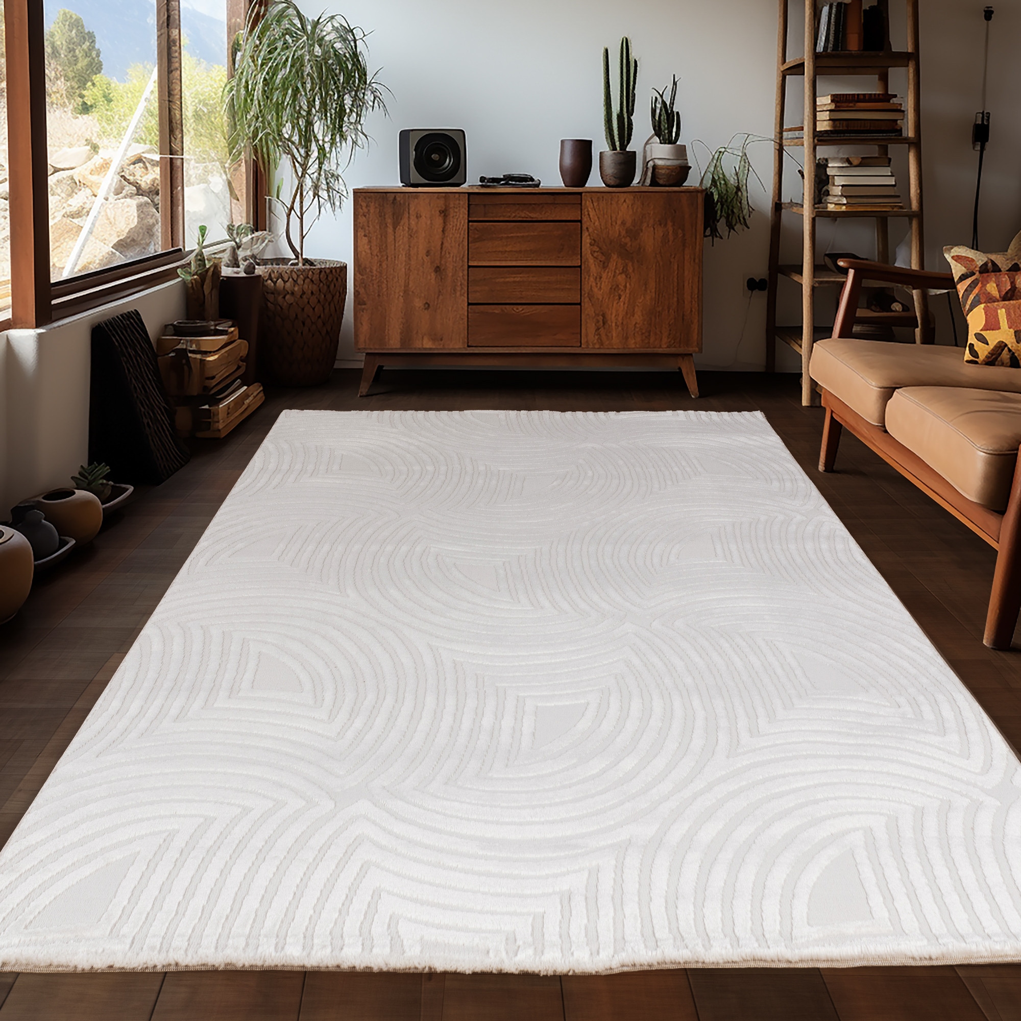 Teppich AYYILDIZ TEPPICHE "SAHARA 1113", beige (cream), B:240cm H:12mm L:340cm, Polypropylen, Teppiche, Teppich, Läufer / Pflegeleicht / Strapazierfähig / Trend Colors/ Wohnzimmer