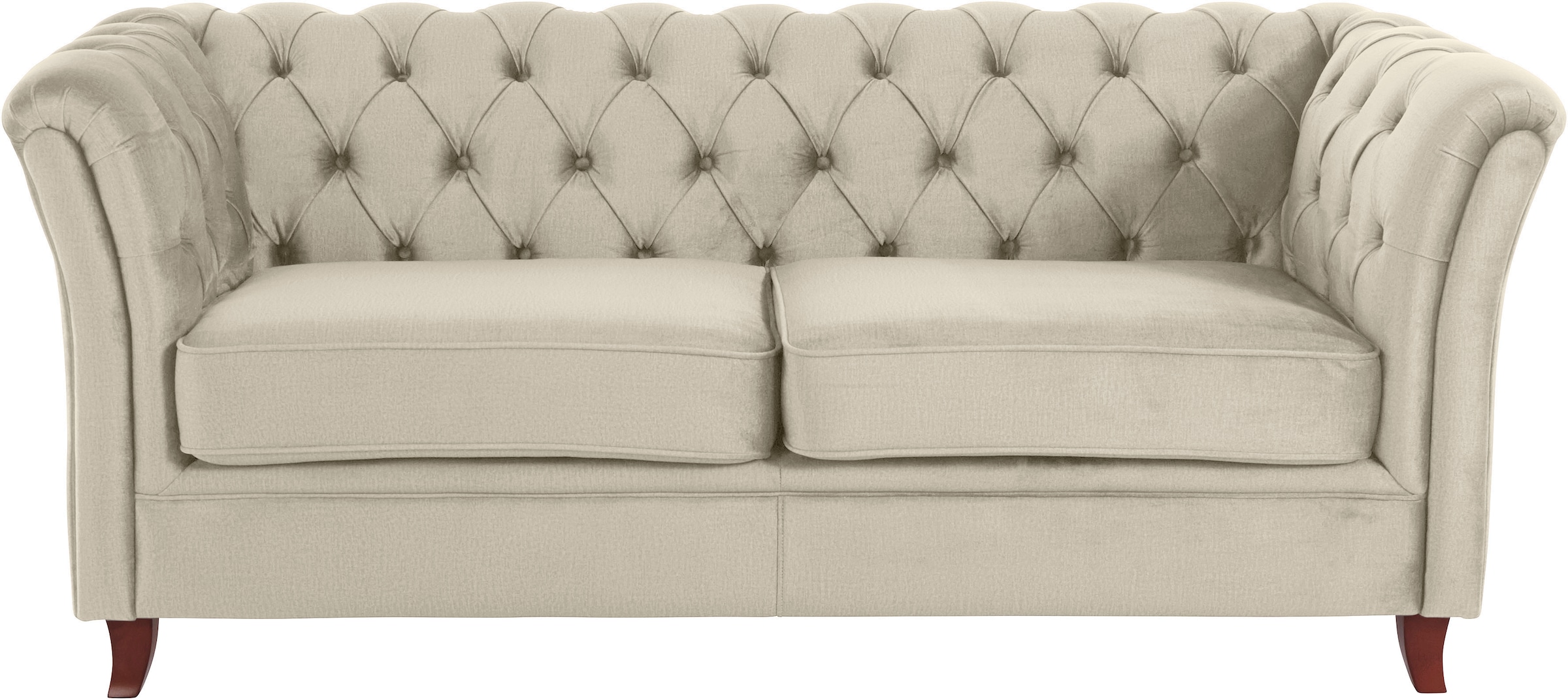 Home affaire Chesterfield-Sofa "Reims", mit echter Chesterfield-Knopfheftung, hochwertige Verarbeitung