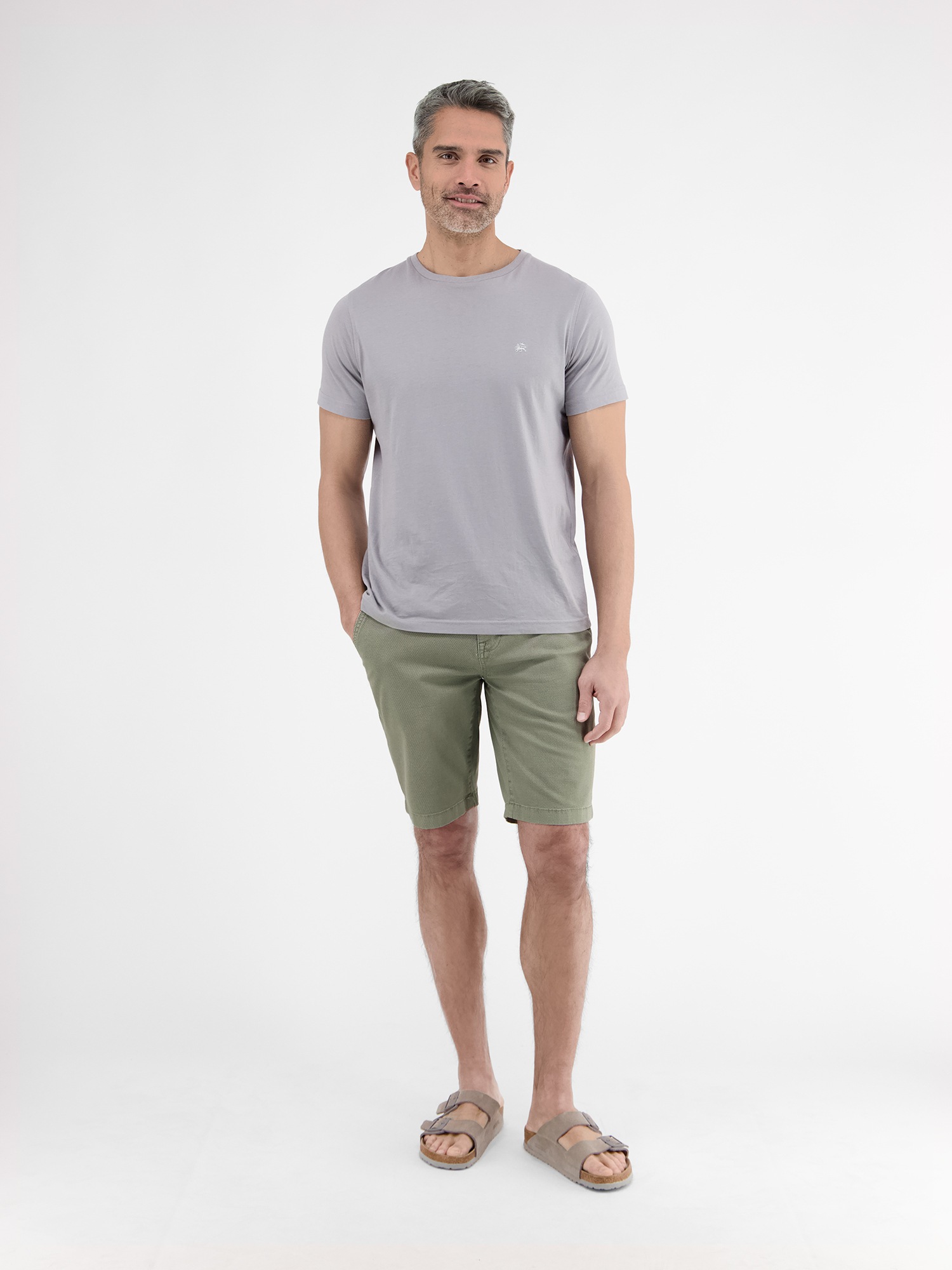 LERROS Bermudas »LERROS Chino-Bermuda mit Gürtel«, (Set)