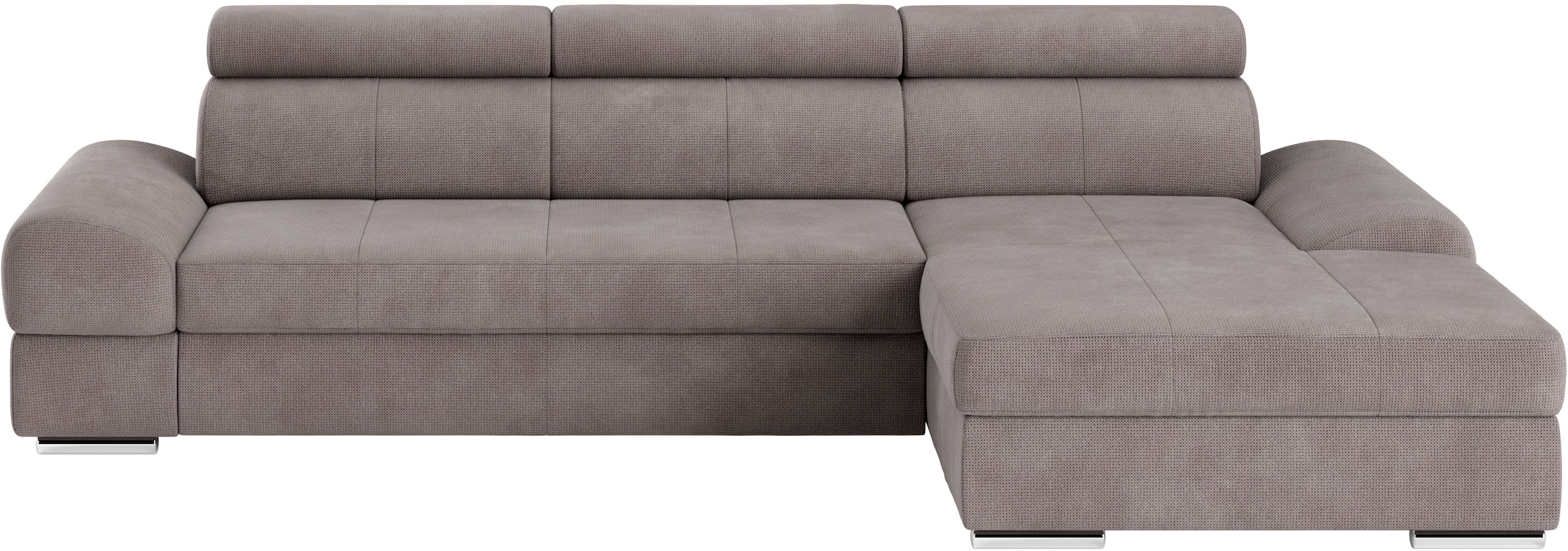 sit&more Ecksofa »Broadway L-Form«, inklusive Kopfteilverstellung, wahlweise mit Bettfunktion