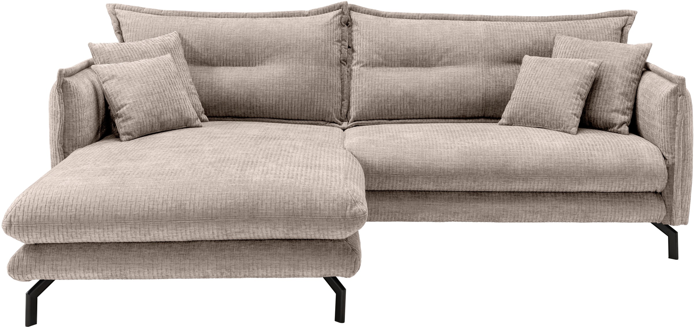 Home affaire Ecksofa "LAVA Breite 255 cm, modern und elegant, aktuelle Kiss günstig online kaufen