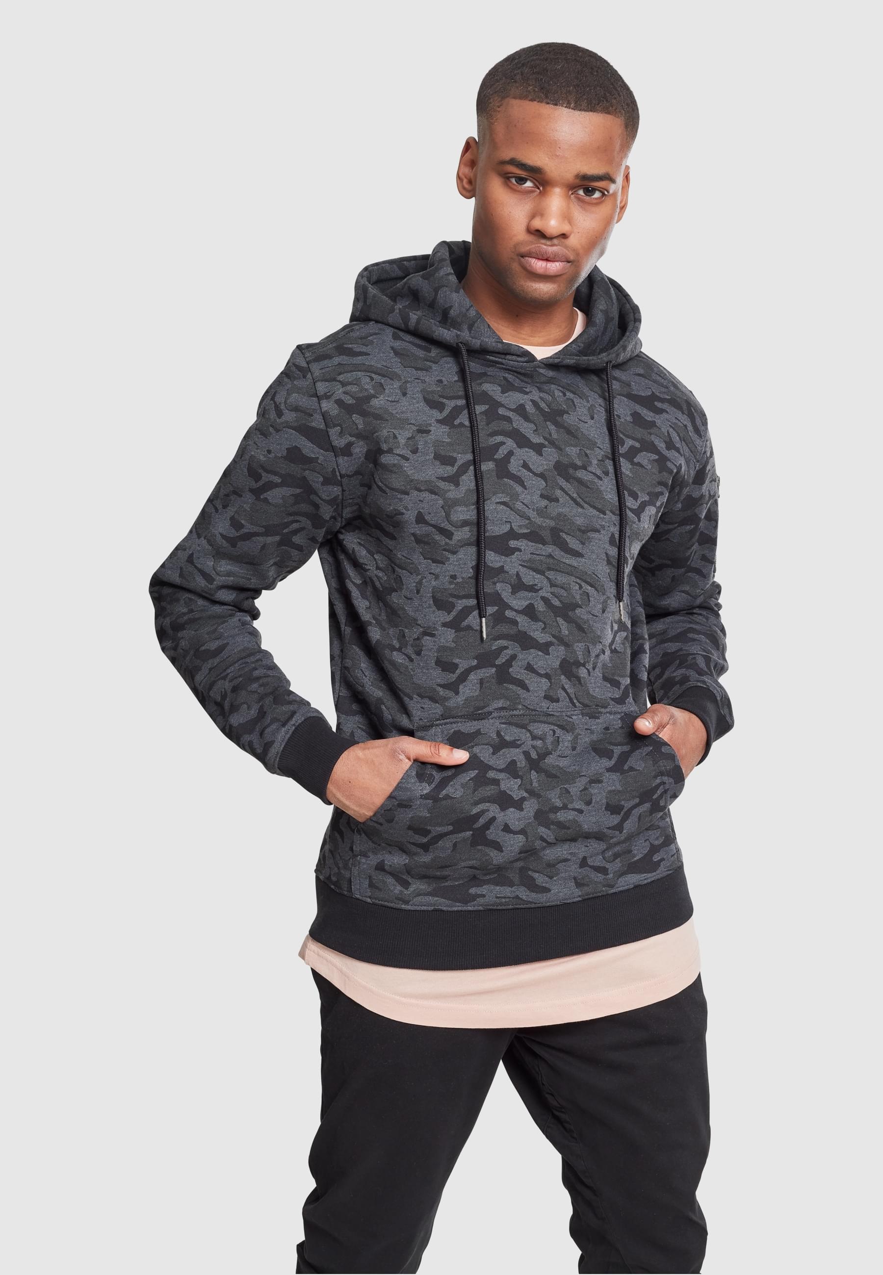 URBAN CLASSICS Sweatshirt »Urban Classics Herren Sweat Camo Bomber Hoody«, (1 tlg.)