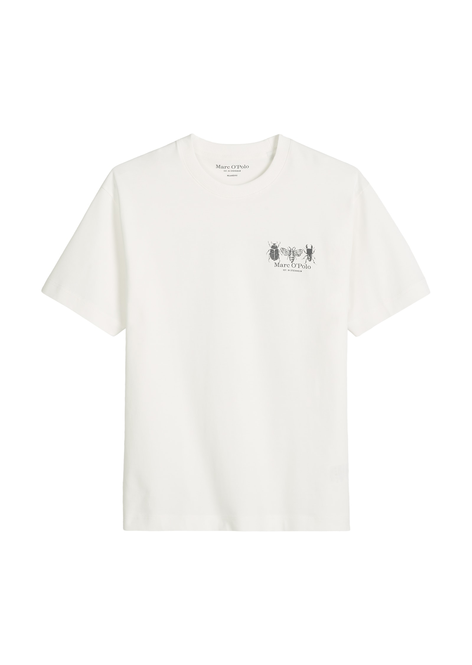Marc O'Polo T-Shirt »mit beidseitigen Insektenprints«