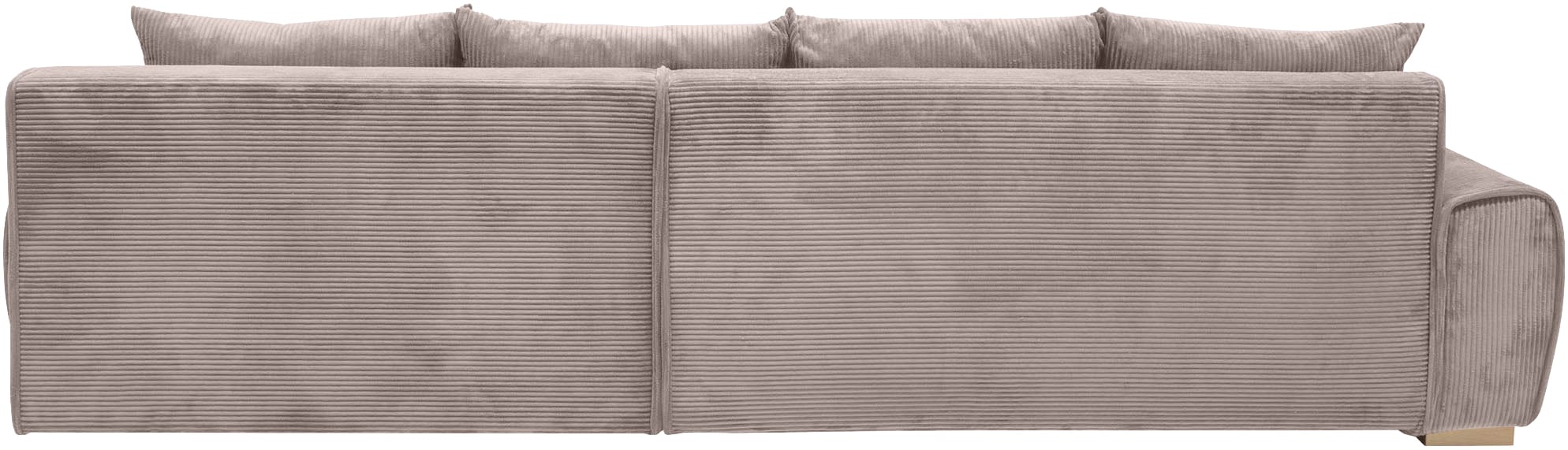 Home affaire Ecksofa »Katja L-Form«, Cord Bezug, inkl. Schlaffunktion und Stauraum