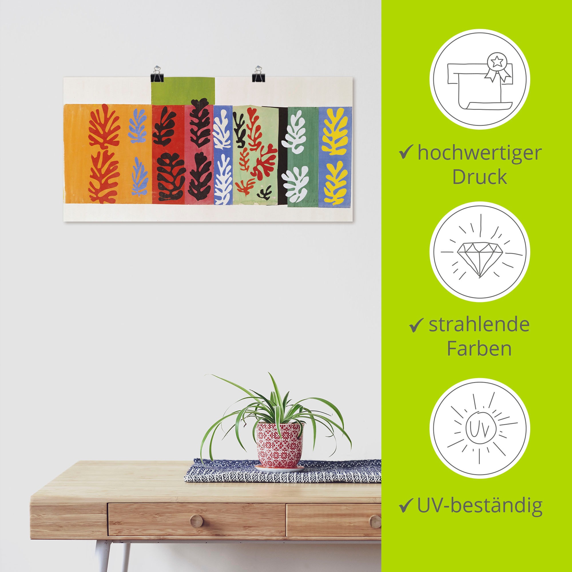 Artland Wandbild »Komposition. 1947« Gegenstandslos 1 Stk. tlg. als Alubild, Leinwandbild, Poster, Wandaufkleber in verschied. Größen