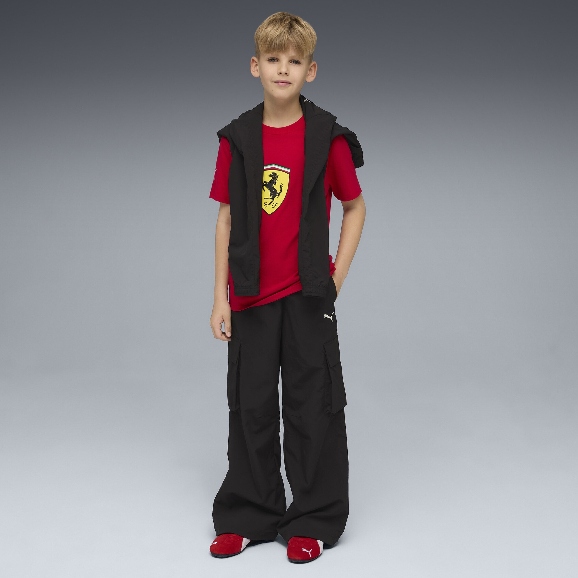 PUMA T-Shirt »Scuderia Ferrari Coloured Shield T-Shirt Jugendliche«