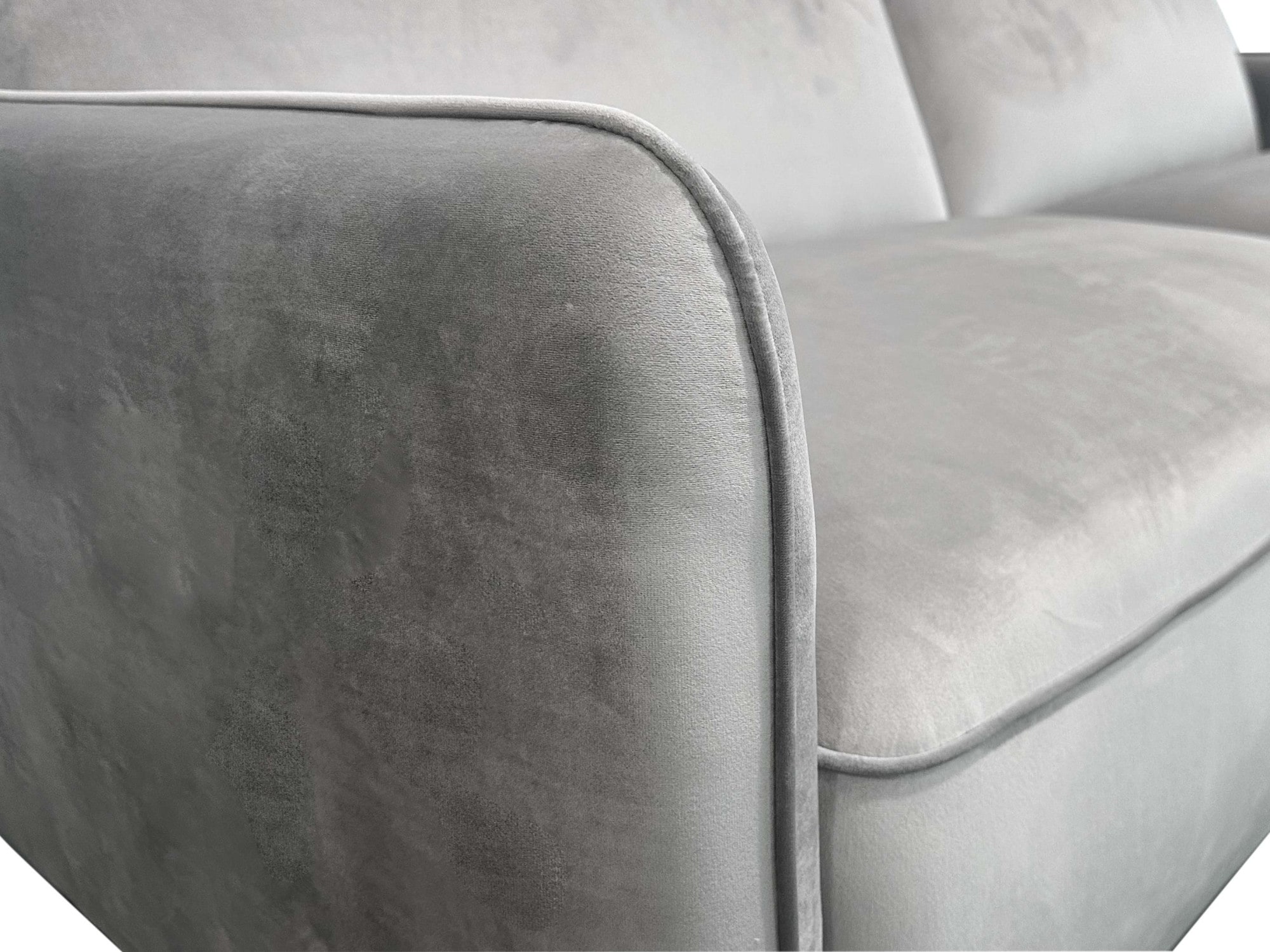 Dorel Home 3-Sitzer »Allie Curved Schlafsofa 209 cm«, Bettfunktion (110/190), verstellbare Rückenlehne, Cord u. Velours