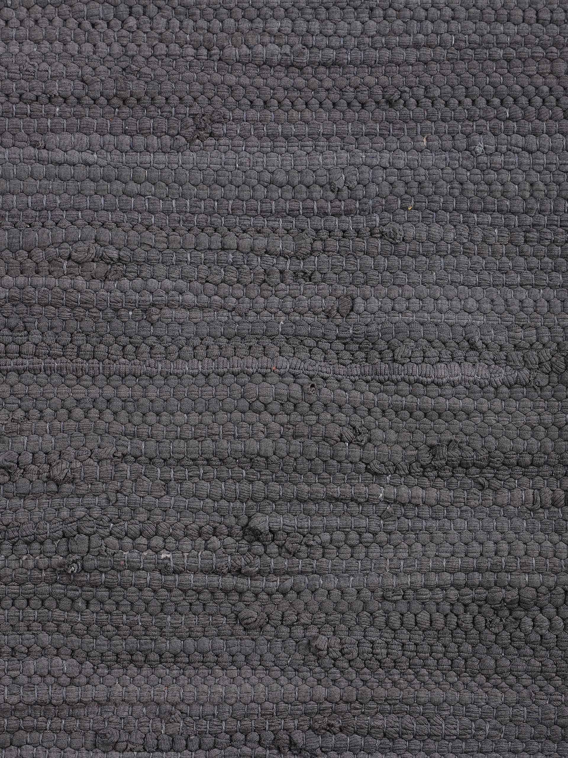 carpetfine Teppich »Kelim Chindi uni, auch als Läufer«, rechteckig, 5 mm Höhe, Wendeteppich, reine Baumwolle, handgewebt, Uni-Farben, mit Fransen