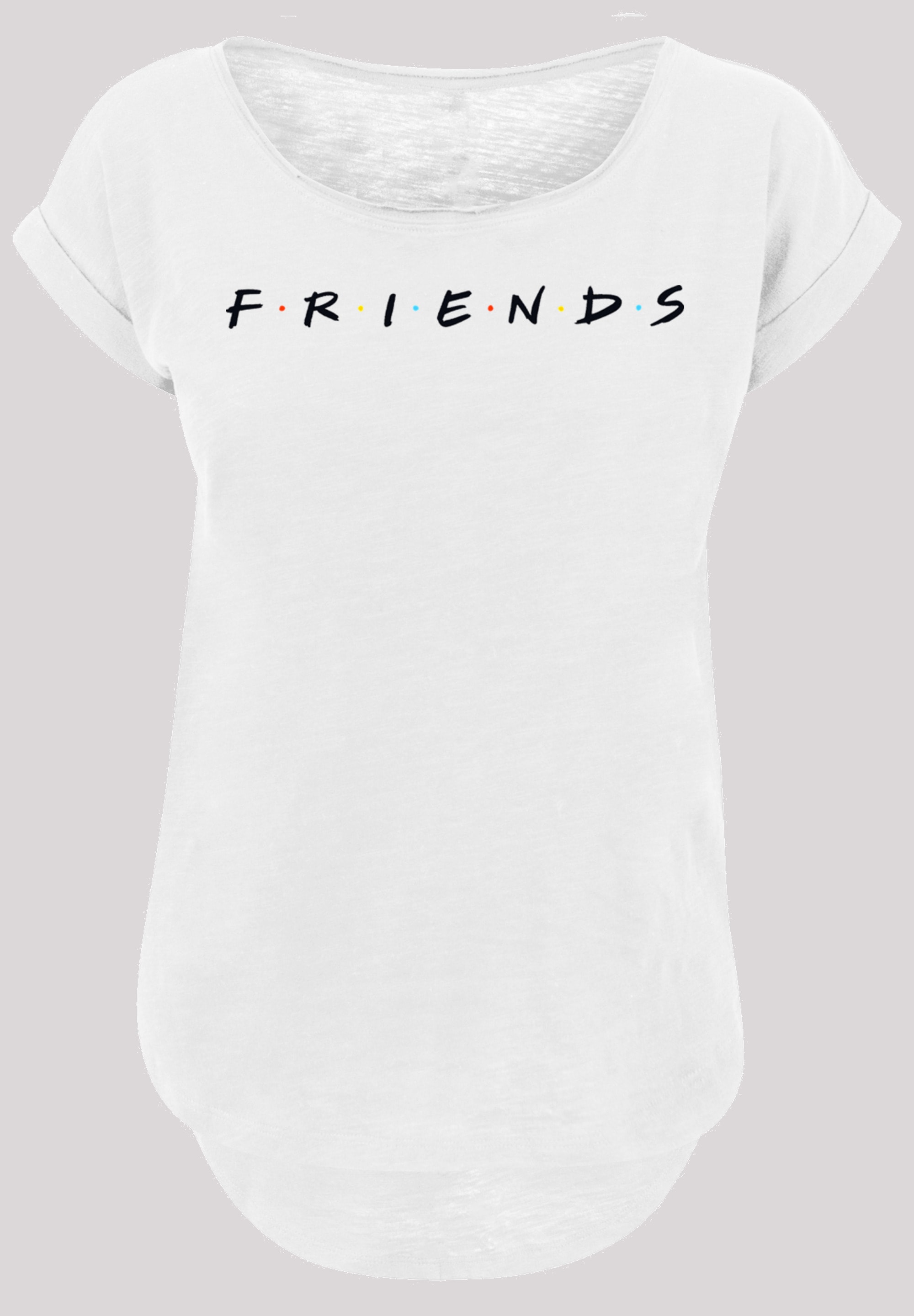 F4NT4STIC Kurzarmshirt "F4NT4STIC Damen Friends Text Logo -WHT with Ladies günstig online kaufen