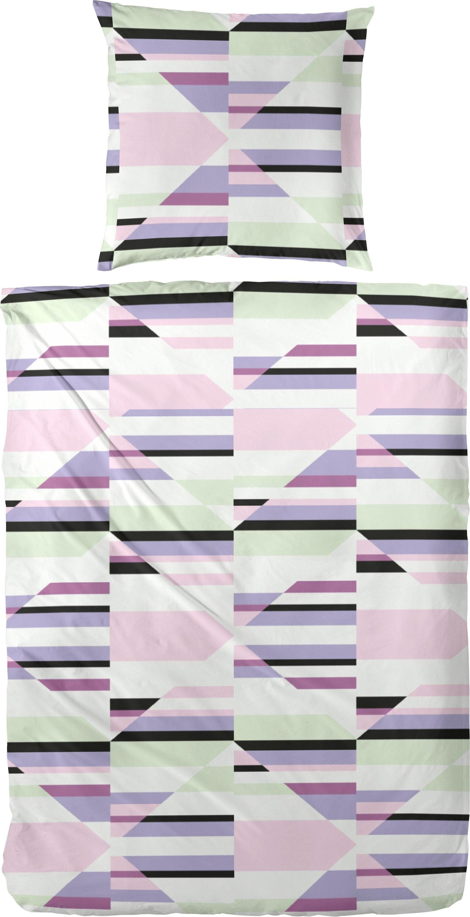 Primera Bettwäsche "Kaleidoskop" 2 Stk. tlg. mit geometrisch strukturierten günstig online kaufen