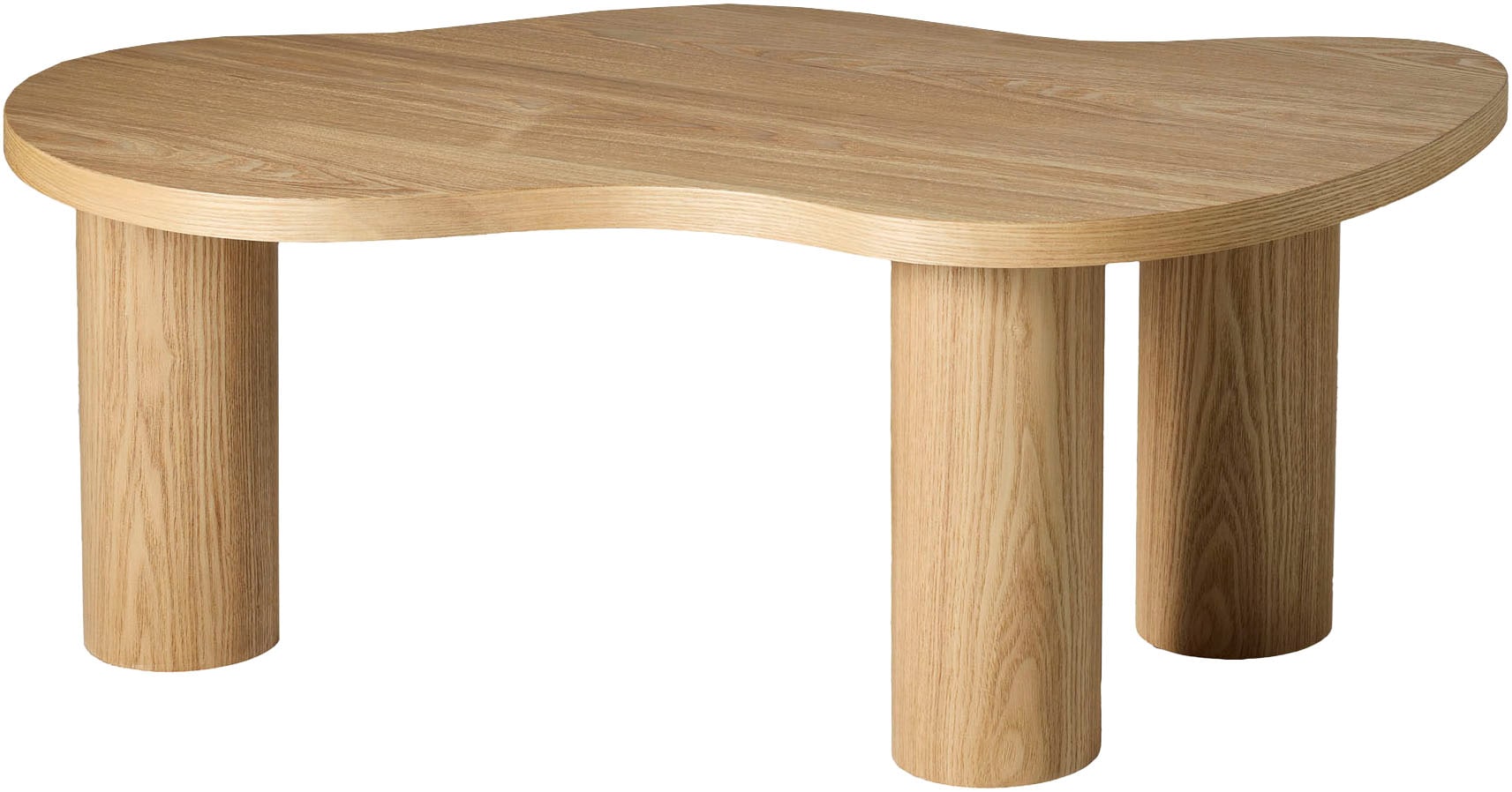 SalesFever Couchtisch »Couchtisch 90x51 cm« Markante organische Form mit skulpturalem Charakter