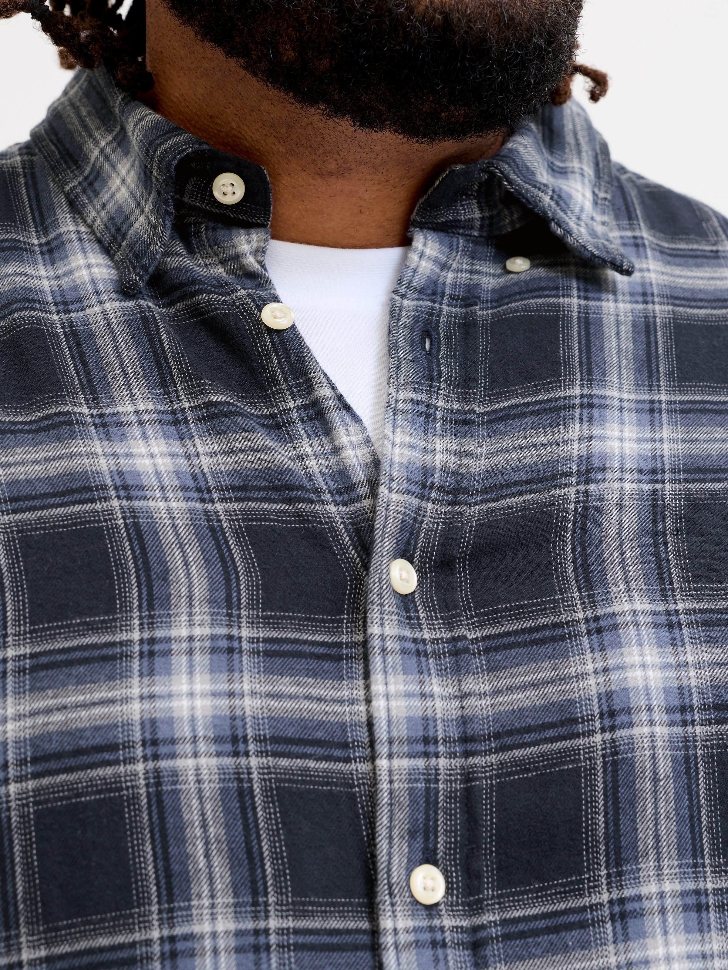 Jack & Jones PlusSize Langarmhemd »JJEFIELD CHECK SHIRT LS SN PLS« Baumwolle, relaxed fit