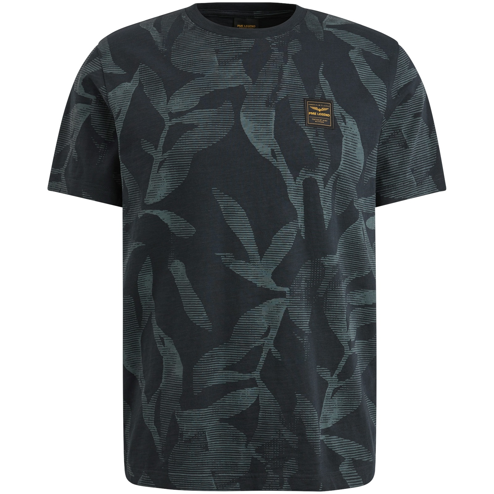 PME LEGEND T-Shirt »Short sleeve r-neck slub jersey aop«, mit All-Over Print