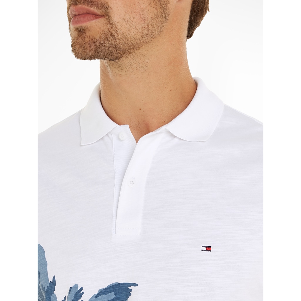 Tommy Hilfiger Poloshirt »PALM PLACEMENT PRINT REG POLO«, kontrastreicher Palmenprint