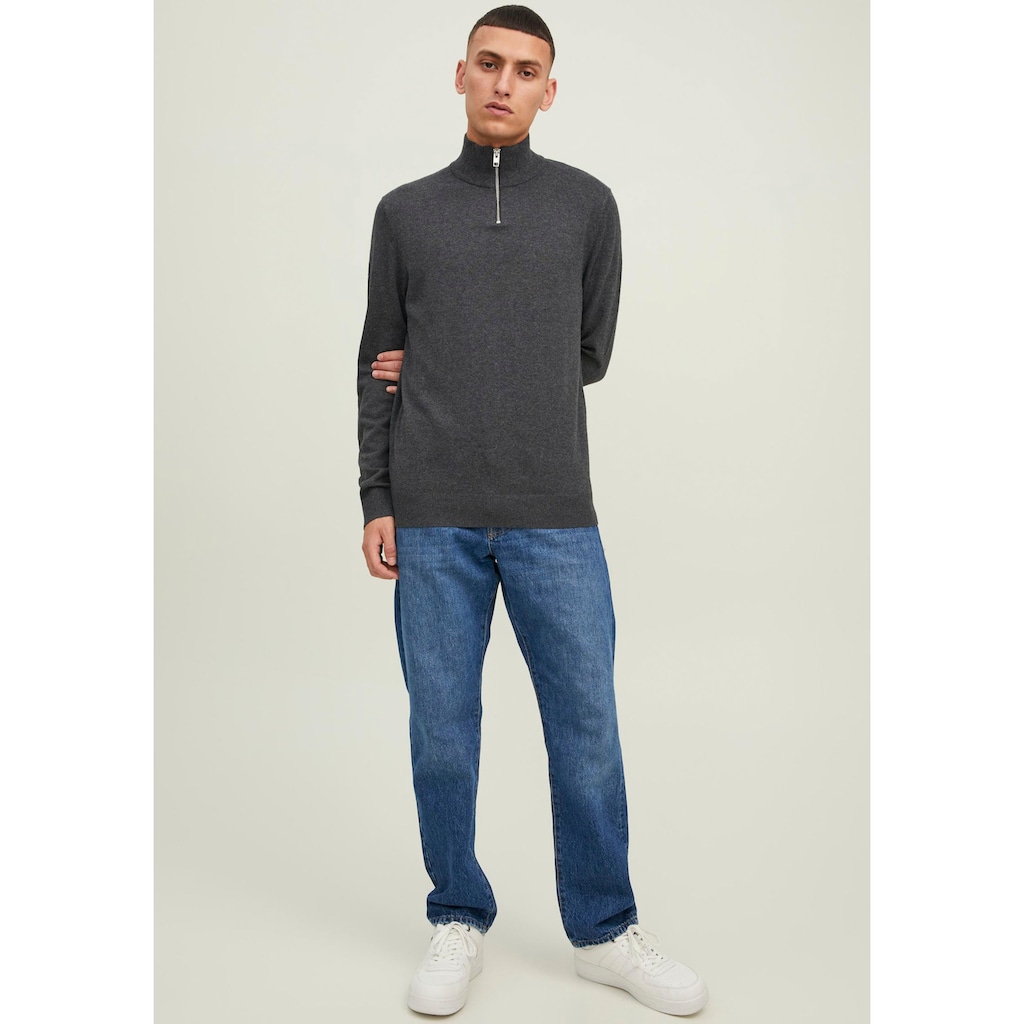 Jack & Jones Rundhalspullover »EMIL KNIT HALF ZIP«