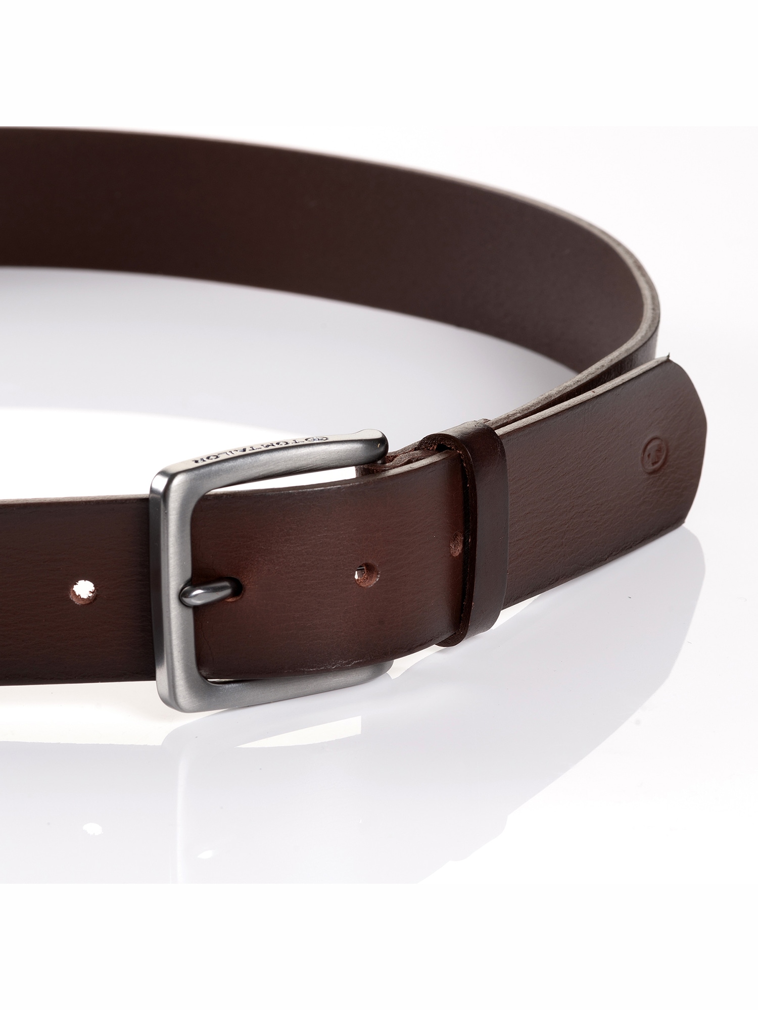 TOM TAILOR Ledergürtel »TTSCOTT«, 3,5 cm breit, Herrengürtel, Jeans und Casual, bis Gr. 120