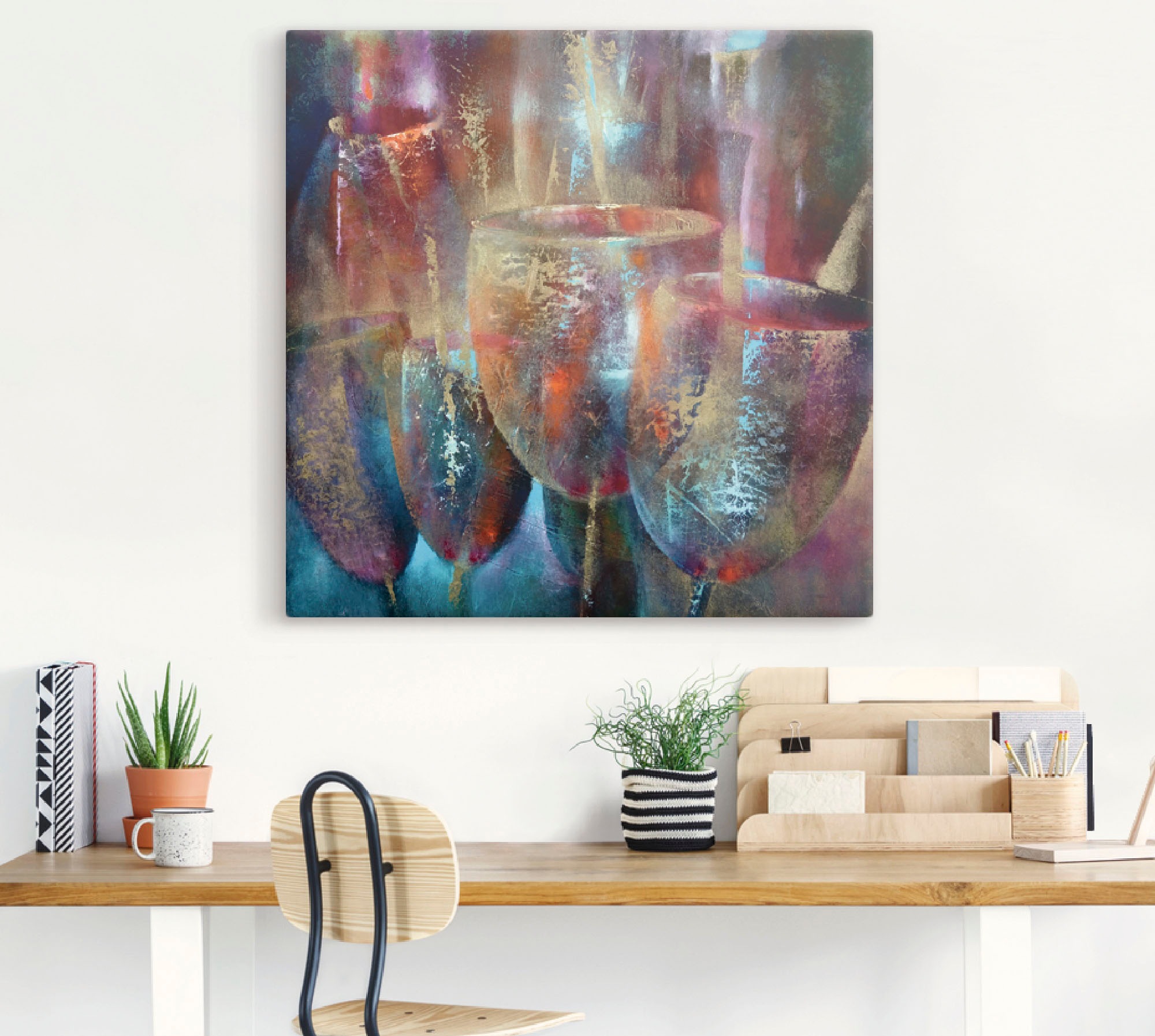 Artland Wandbild "Reflektion" Arrangements 1 Stk. tlg. auf Holzrahmen gespa günstig online kaufen