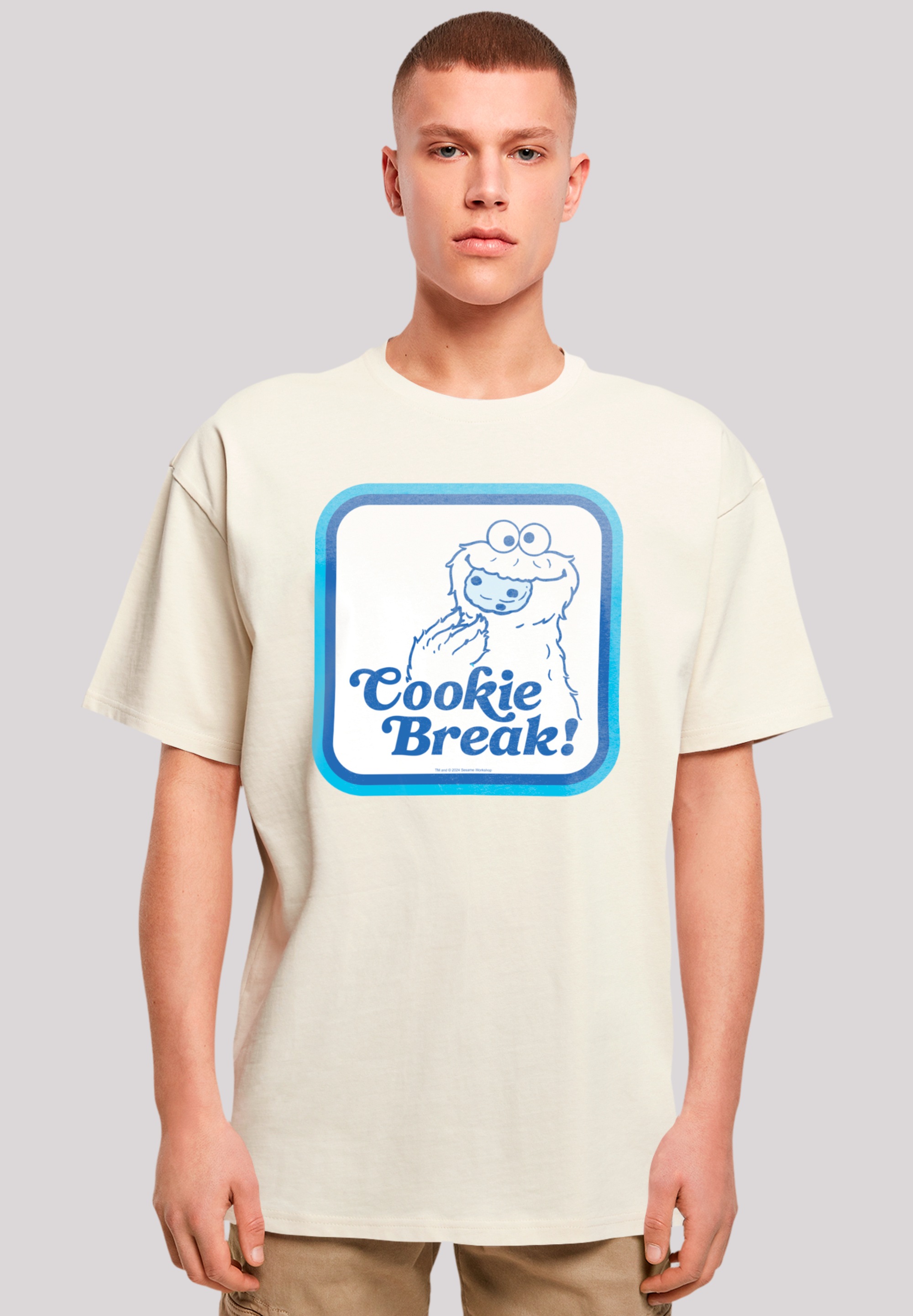 F4NT4STIC T-Shirt "Sesamstraße Cookie Bracke", Premium Qualität, Weihnachts günstig online kaufen