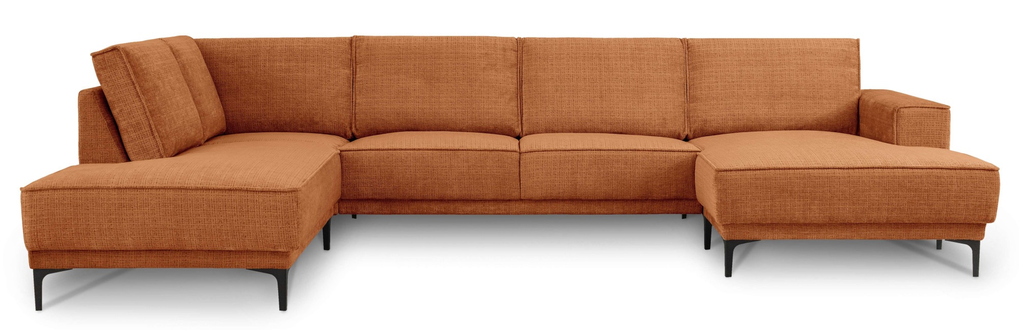 Places of Style Wohnlandschaft "XXL Sofa Oland, Struktur, Flachgewebe, Luxu günstig online kaufen