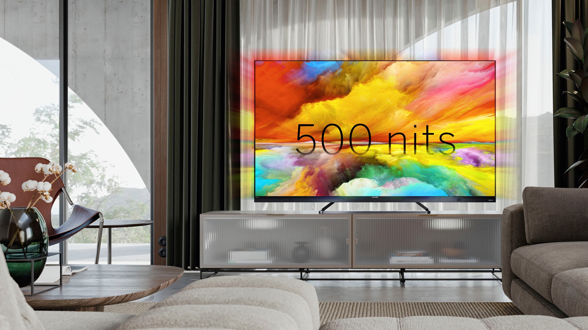 4K 126 | Smart-TV-Android BAUR Zoll, LED-Fernseher cm/50 Sharp »50EQ3EA«, HD, Ultra TV