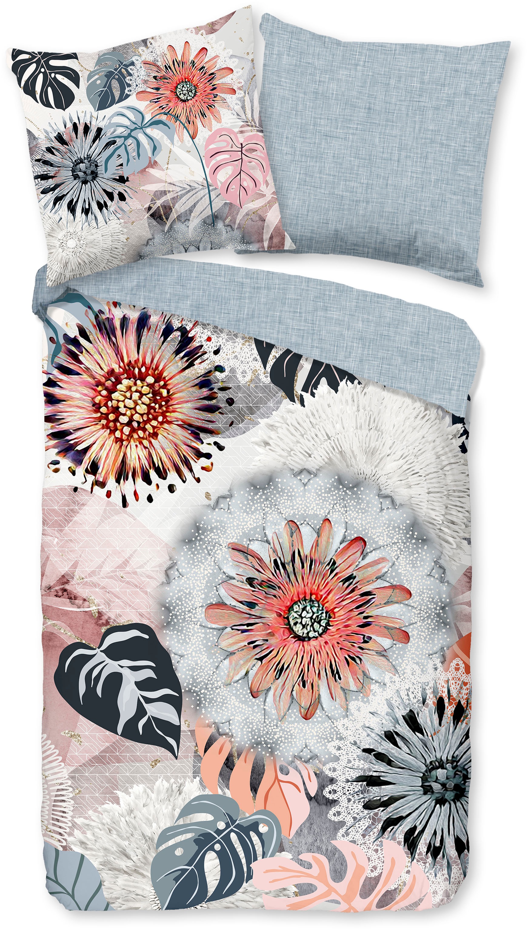 hip Wendebettwäsche "Ralvira" 2 Stk. Flanell, Biber, Warm, Wendeoptik, Mand günstig online kaufen