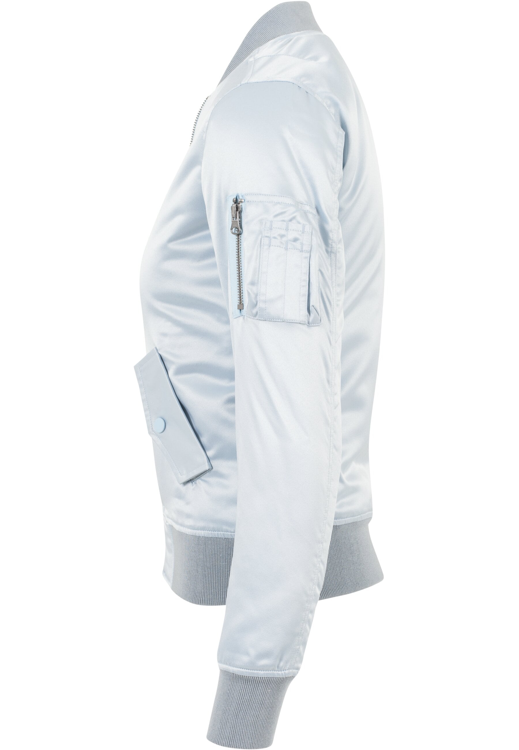 URBAN CLASSICS Allwetterjacke »Urban Classics Damen Ladies Satin Bomber Jacket«, (1 St.), ohne Kapuze